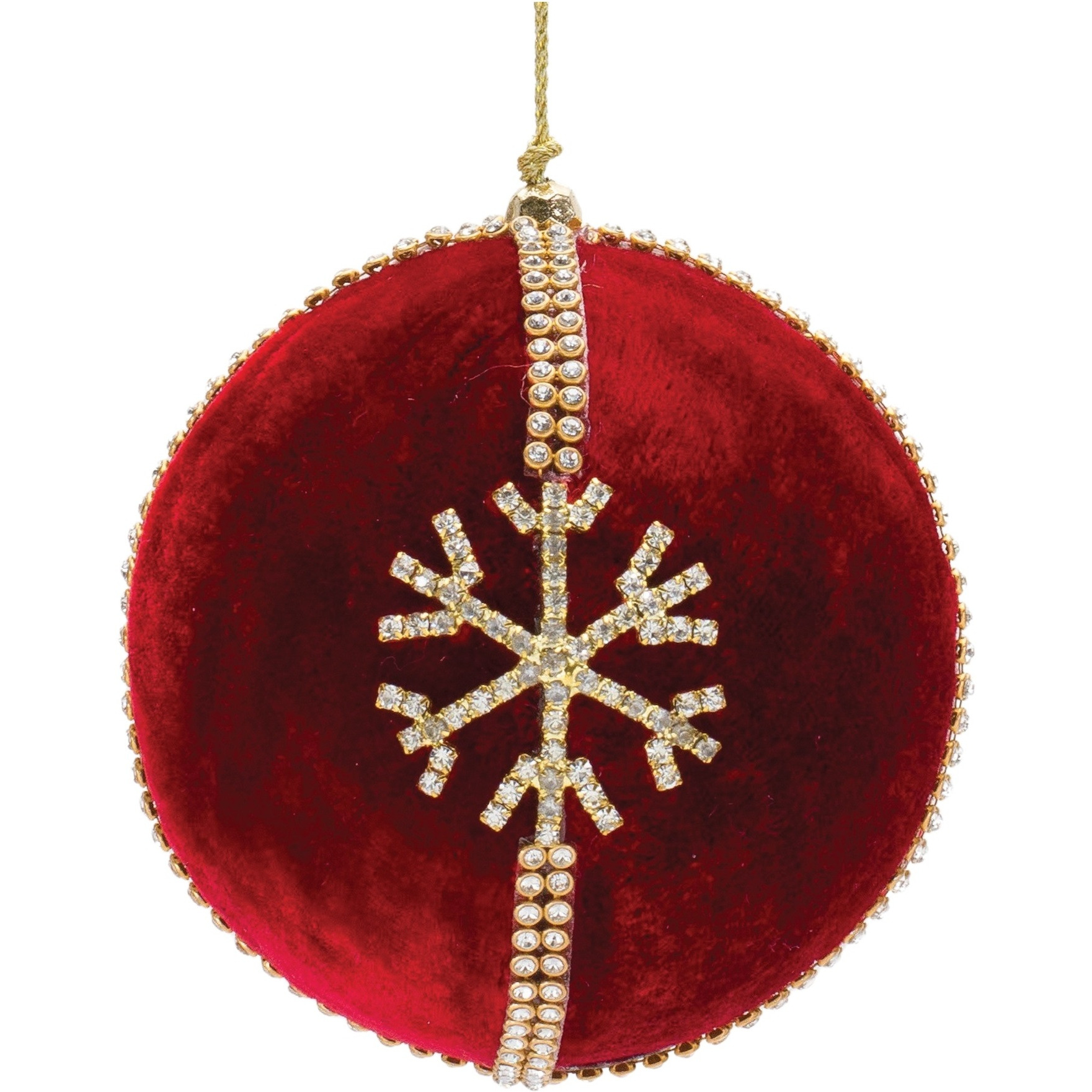 Jeweled Snowflake Ball Ornament (Set of 4)