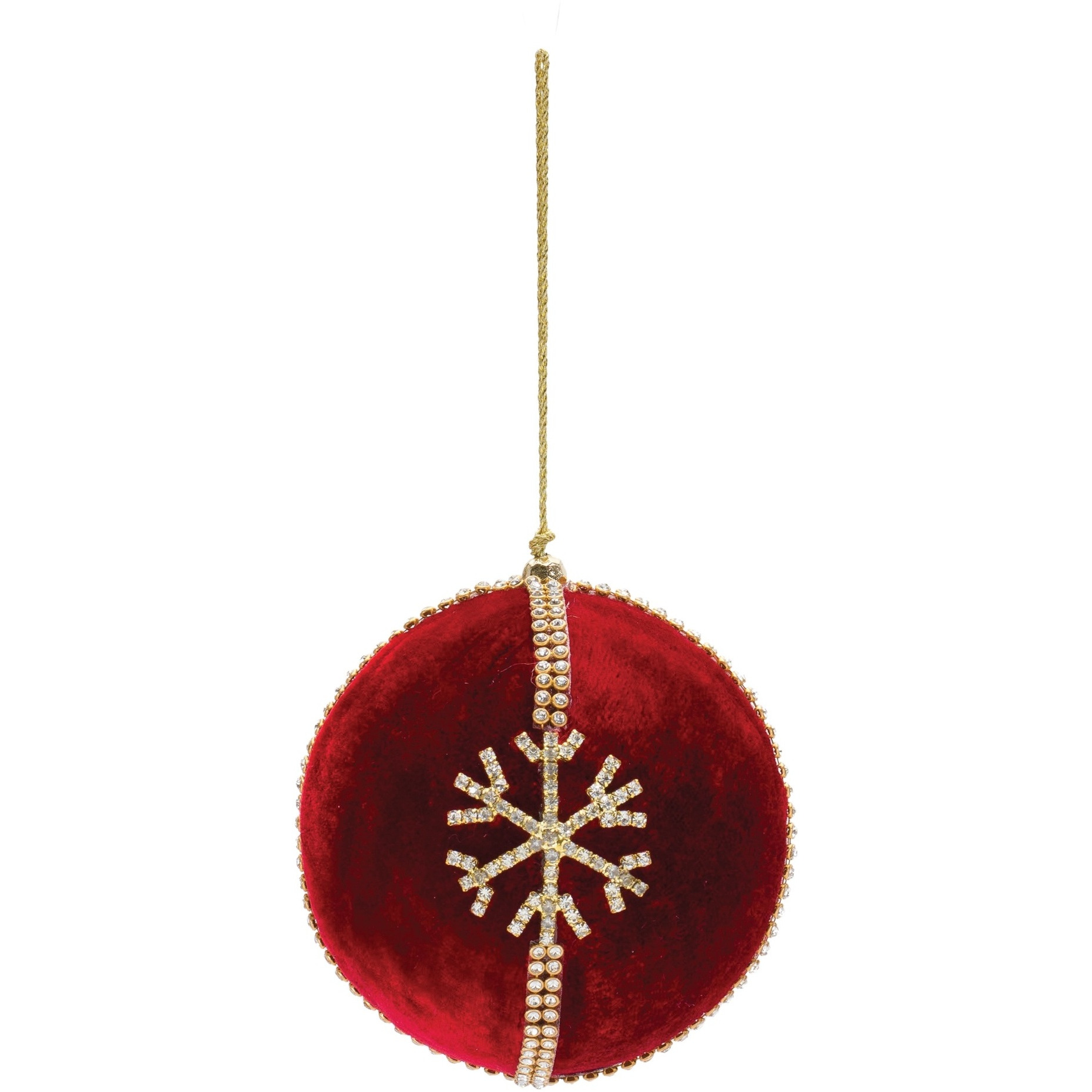 Jeweled Snowflake Ball Ornament (Set of 4)
