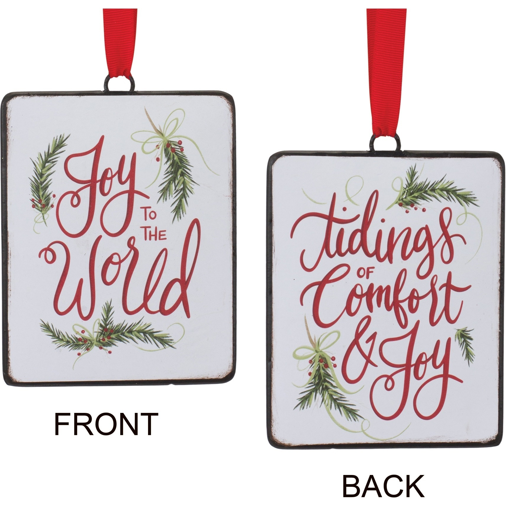 Holiday Sentiment Ornament (Set of 12)