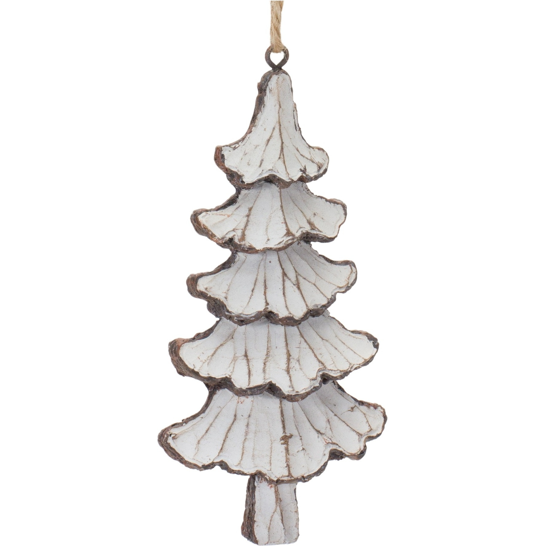 Carved Pine Tree Ornament (Set of 12)
