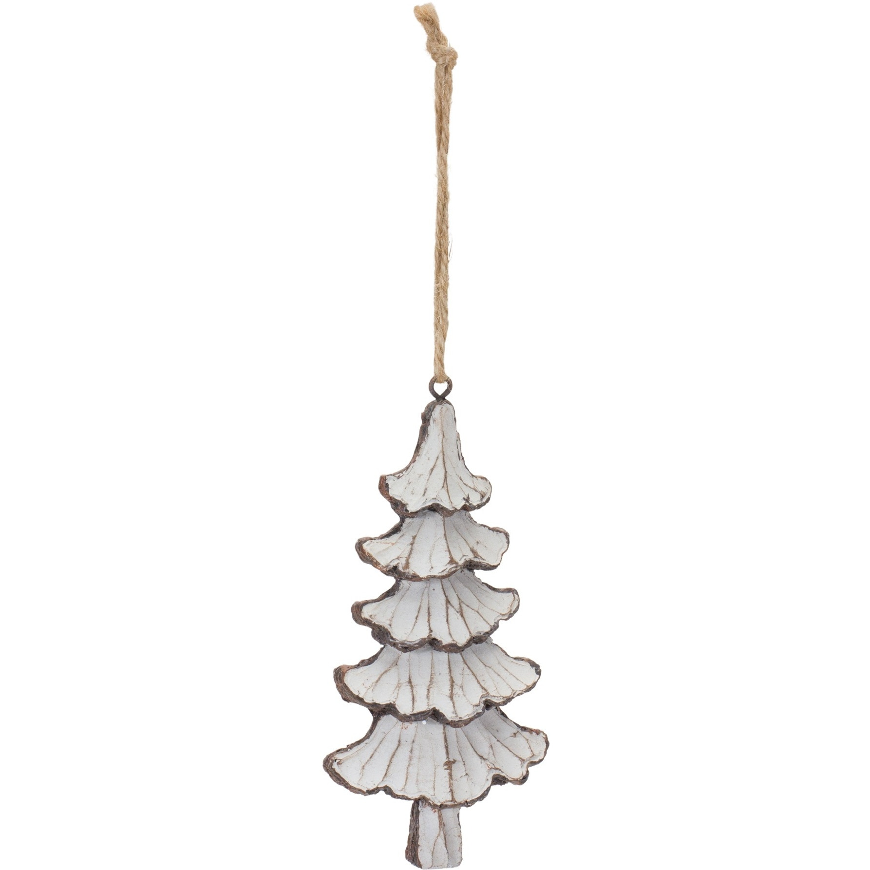 Carved Pine Tree Ornament (Set of 12)