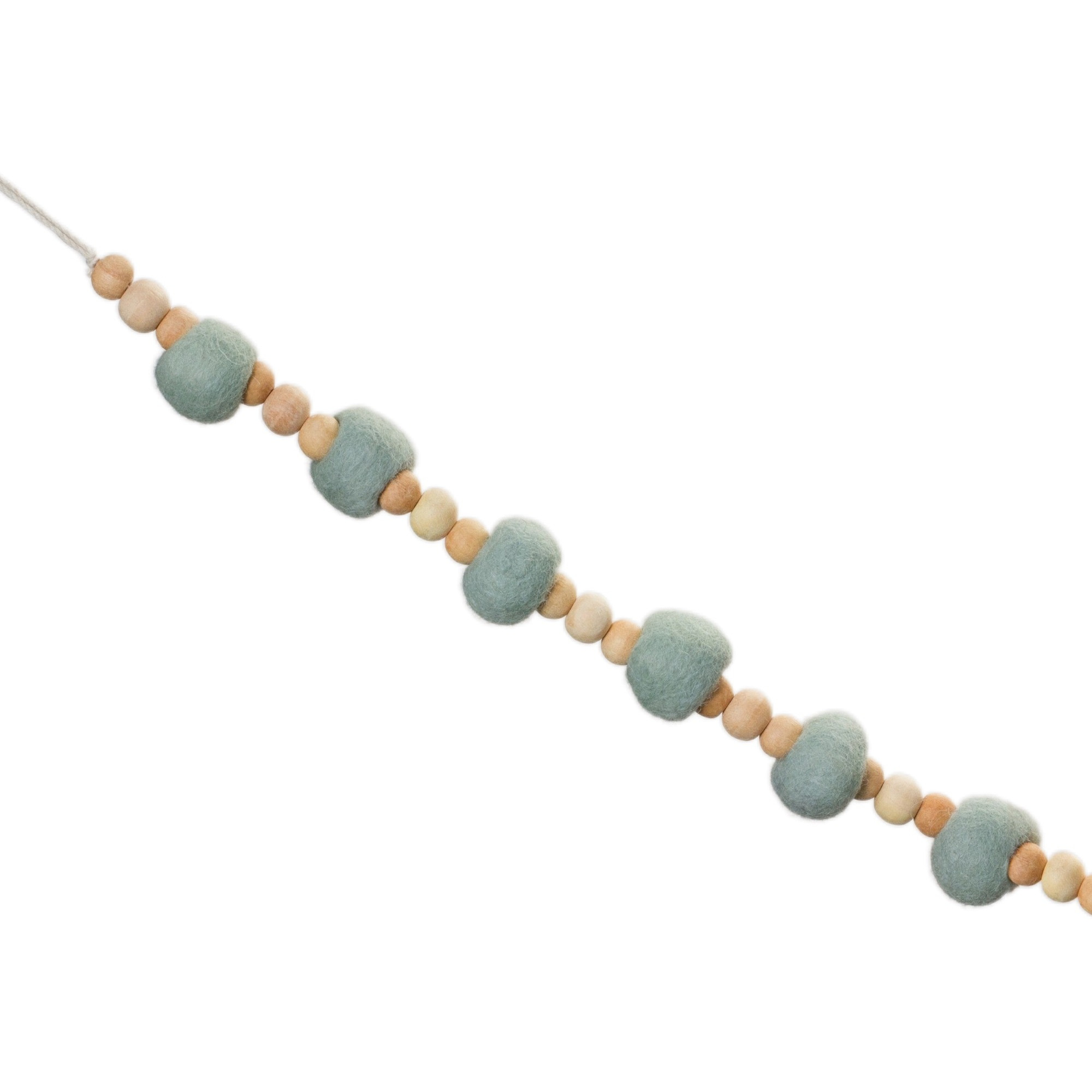 Wood Beaded String Garland (Set of 2)