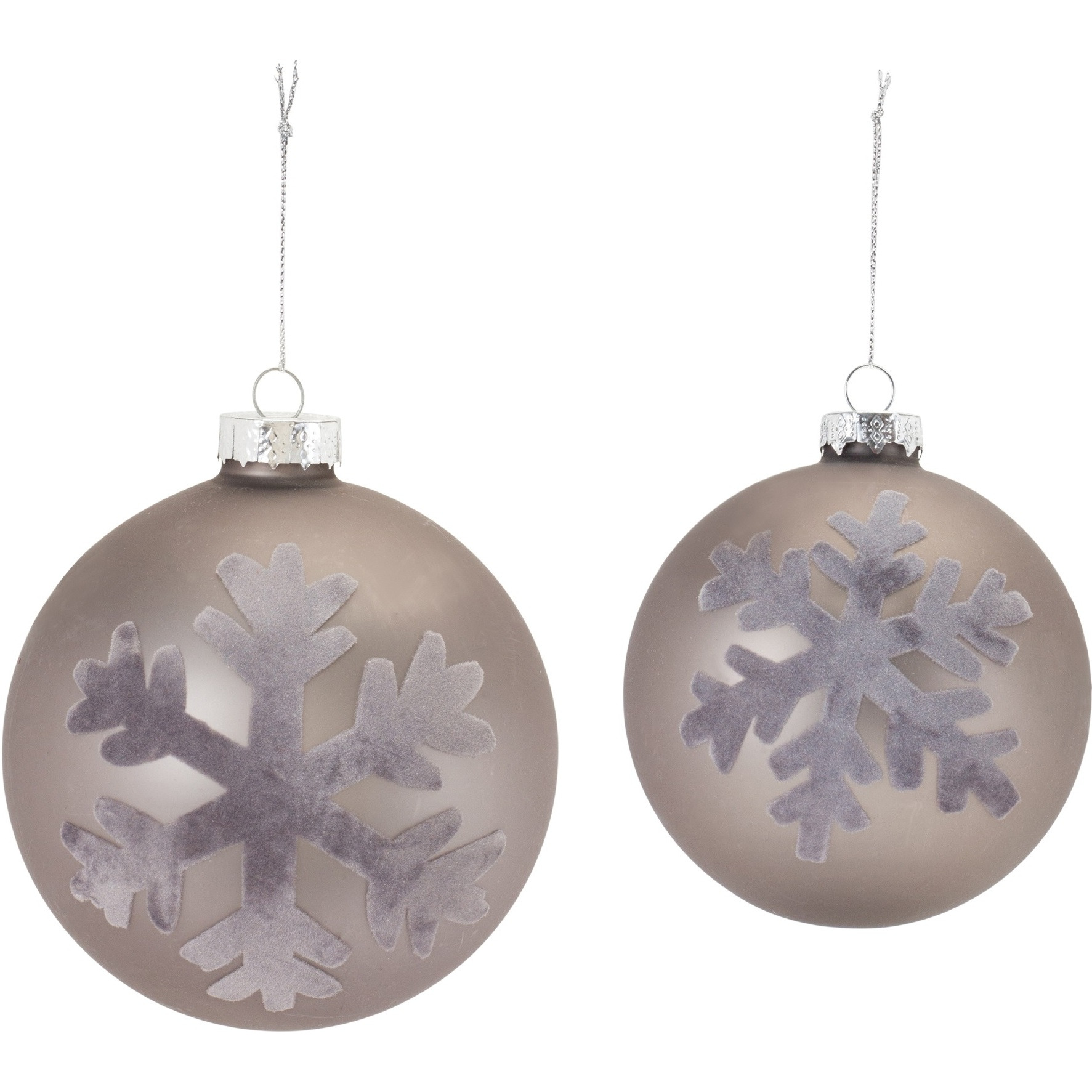 Snowflake Ball Ornament (Set of 6)