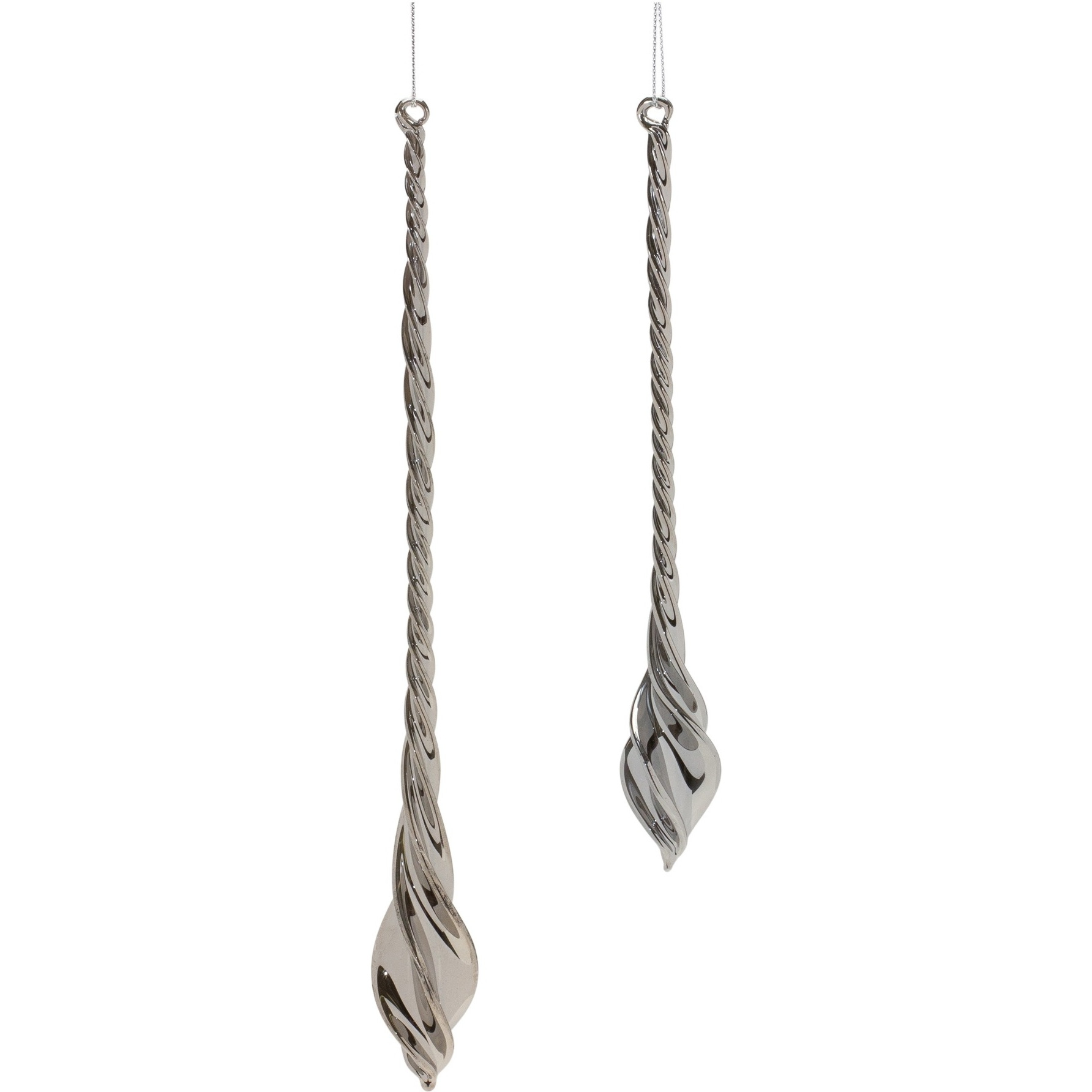 Swirl Glass Drop Ornament (Set of 12)