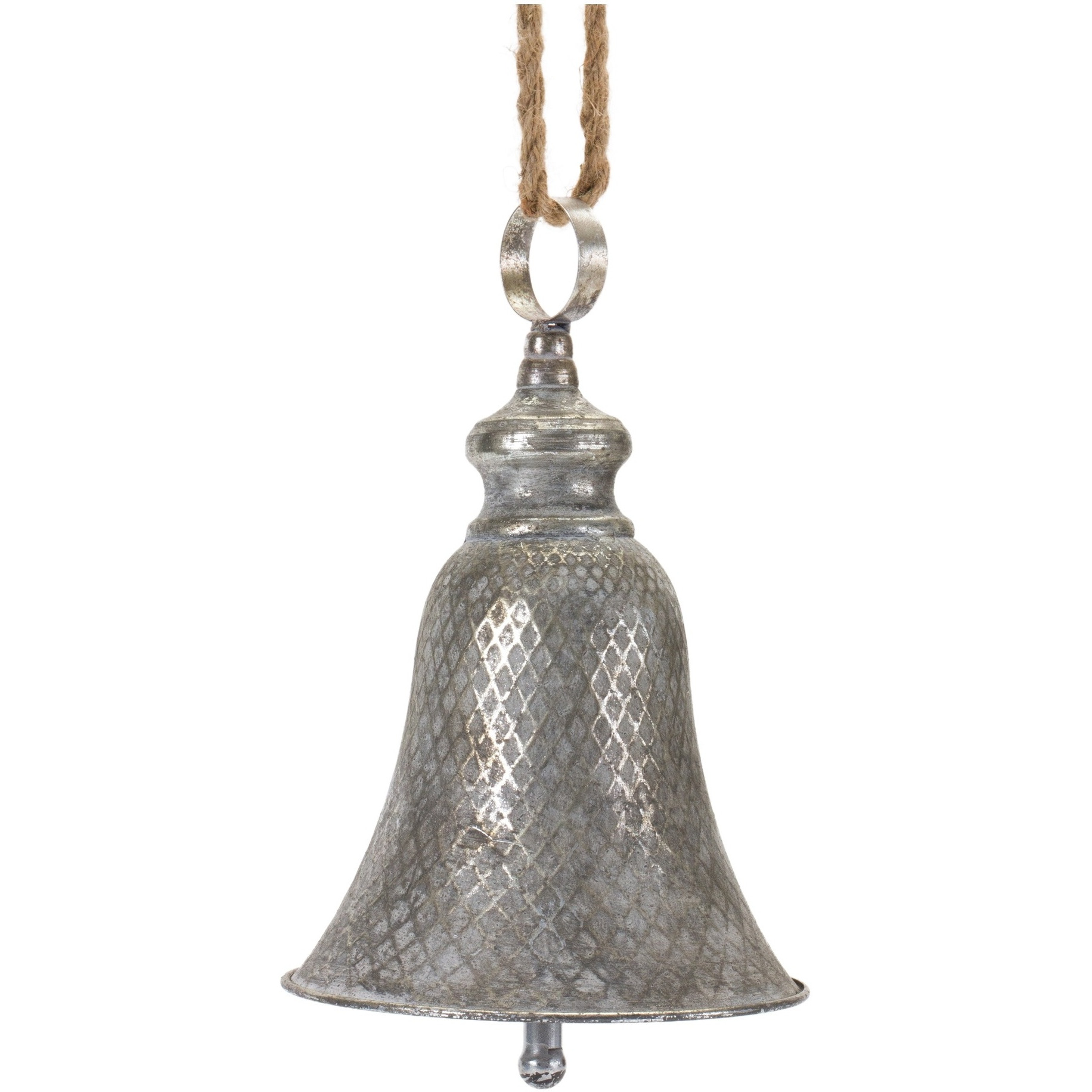 Rustic Metal Bell Ornament (Set of 2)