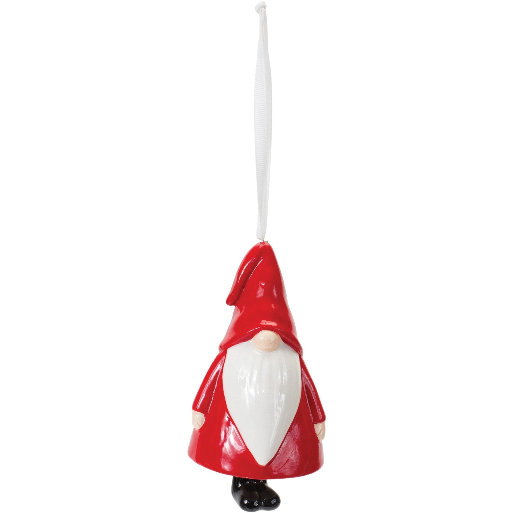 Ceramic Gnome Bell Ornament (Set of 12)