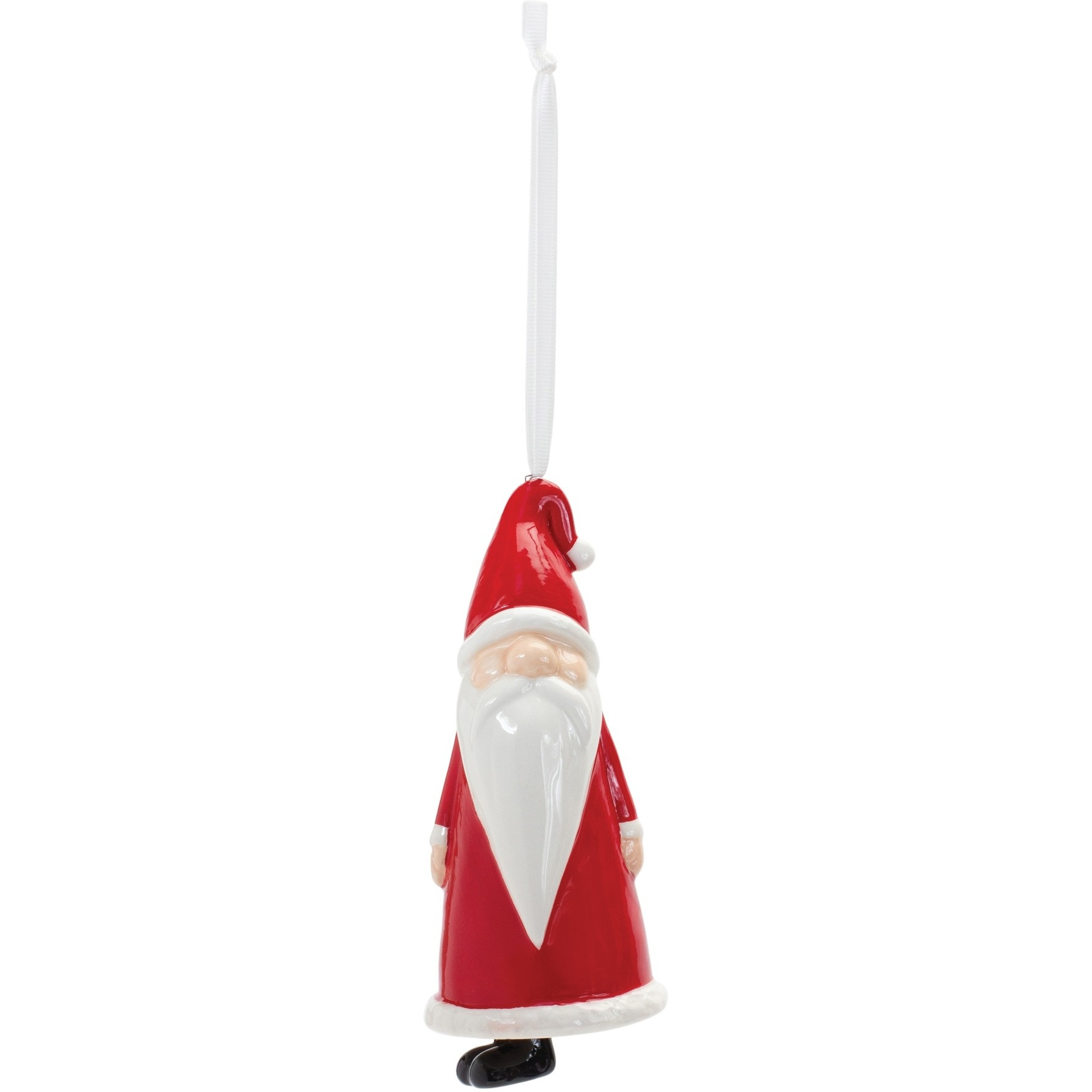 Ceramic Santa Bell Ornament (Set of 12)