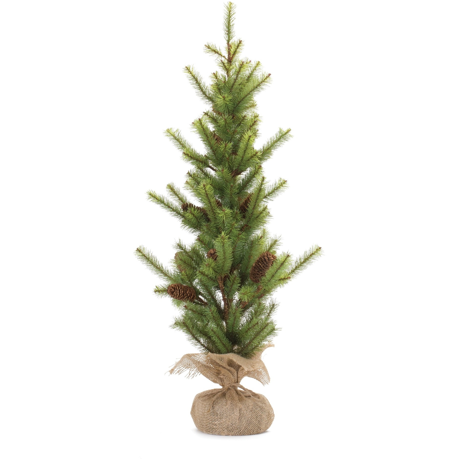 Pine Tree with Burlap Base 3'H