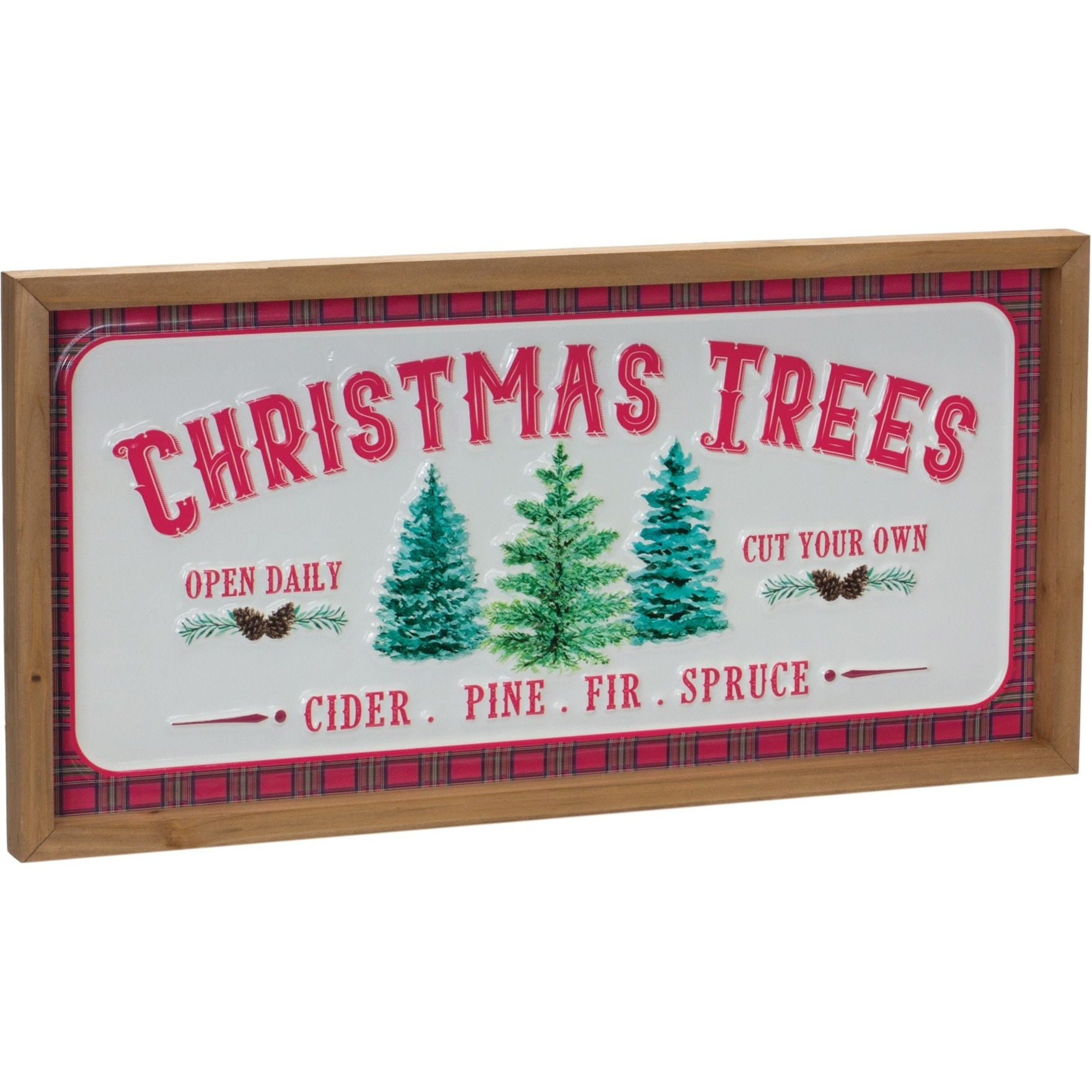 Christmas Tree Wall Sign (Set of 2)