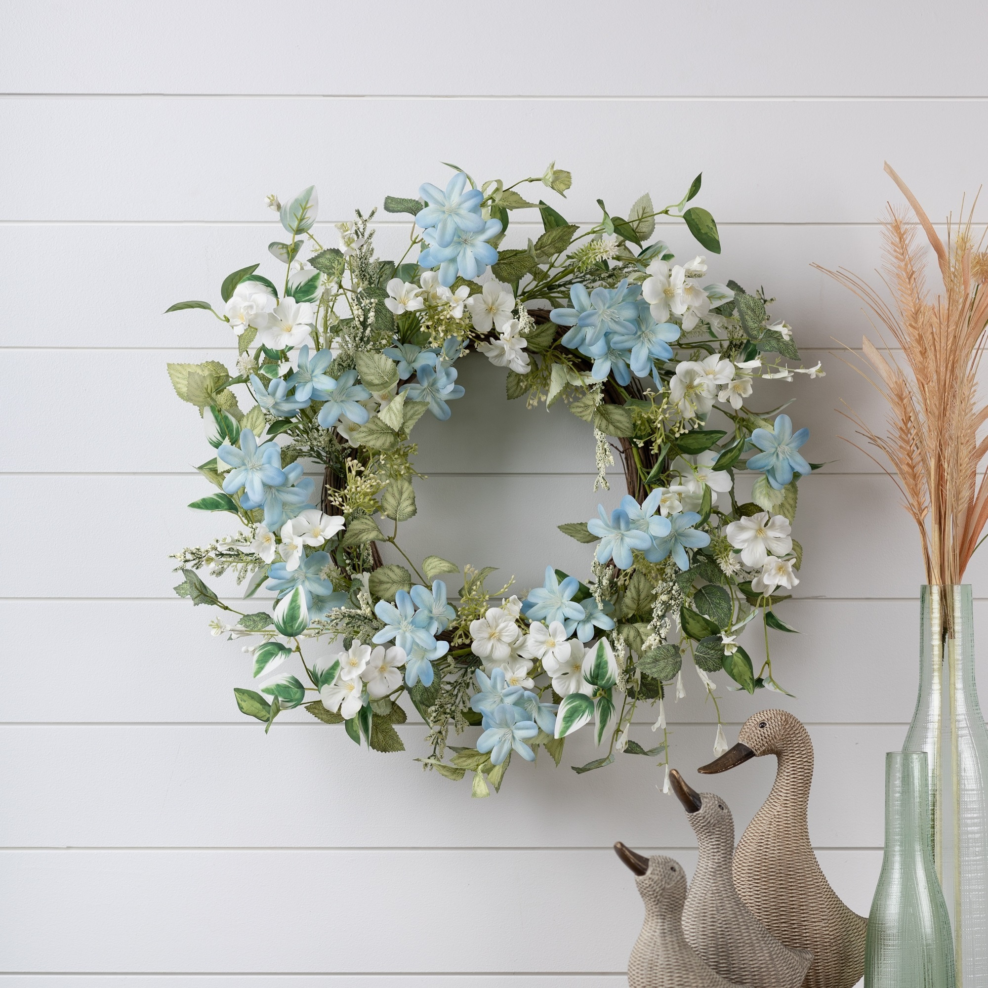 Mini Blossom Floral Wreath 23&quotD