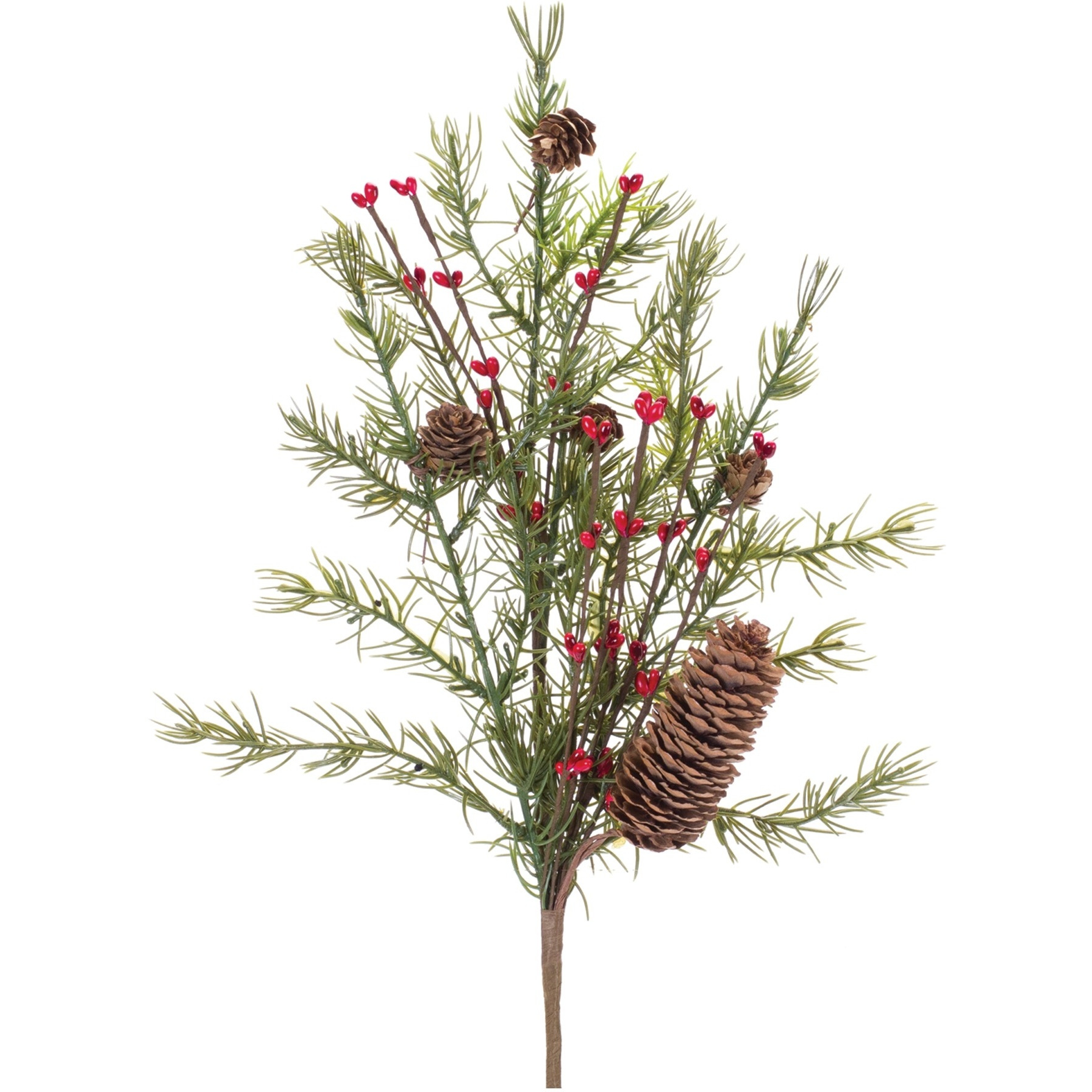 Pine w/Berry & Cone Spray (Set of 6)