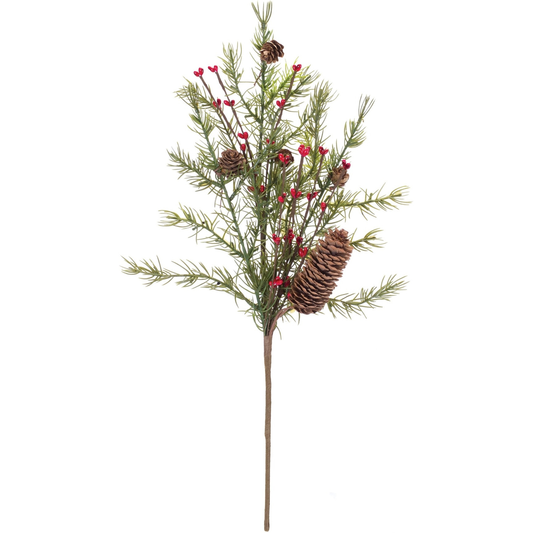 Pine w/Berry & Cone Spray (Set of 6)