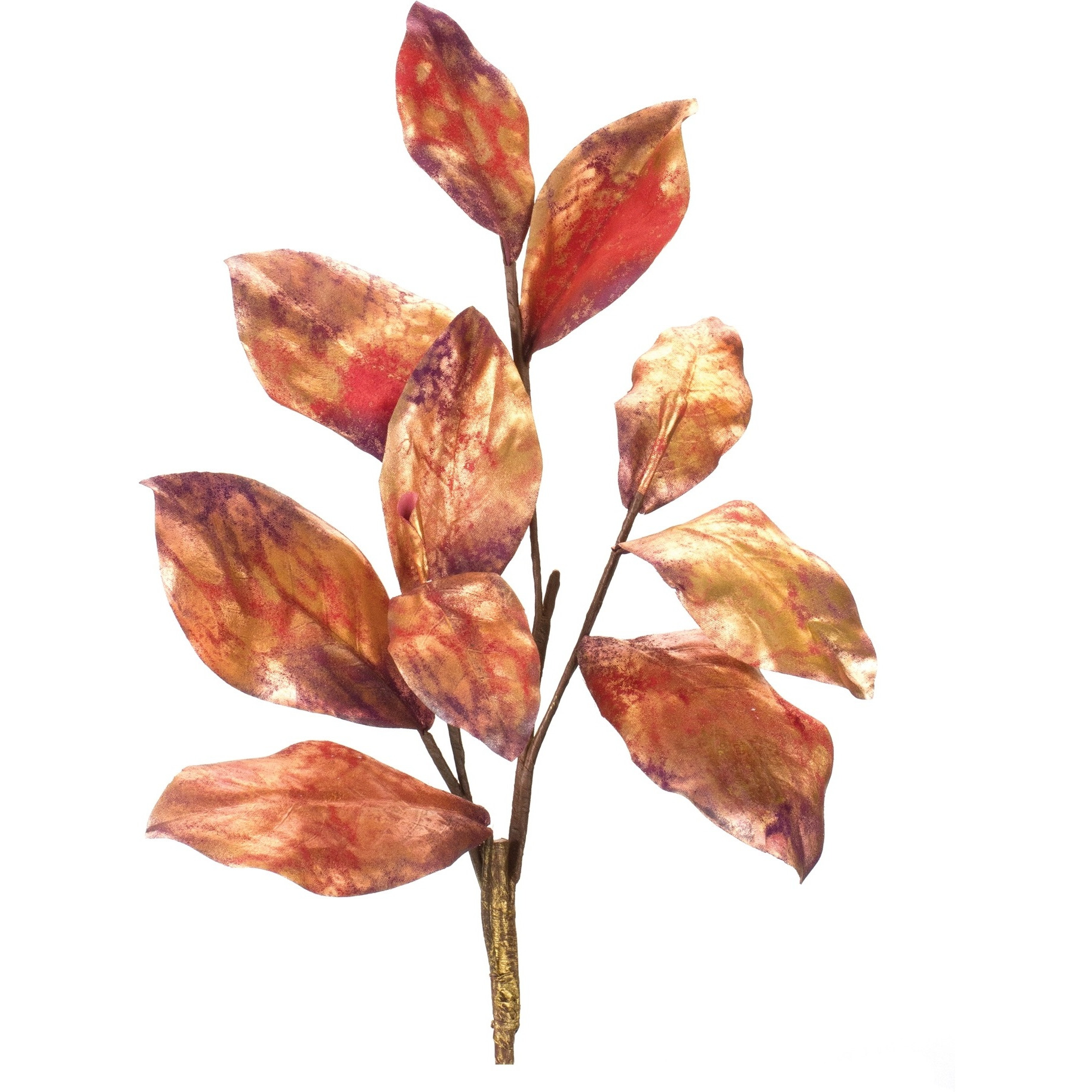 Metallic Harvest Leaf Spray (Set of 2)