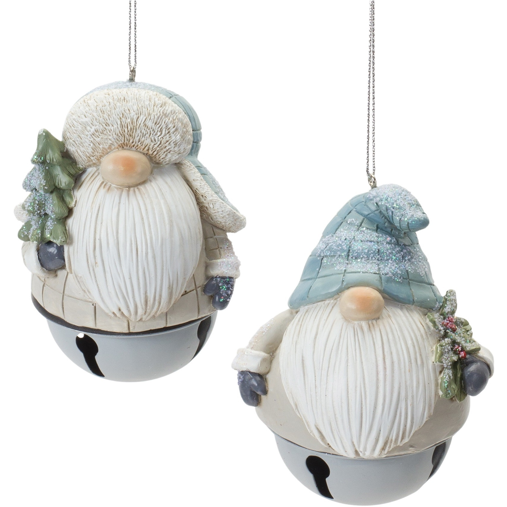Gnome Sleigh Bell Ornament (Set of 12)