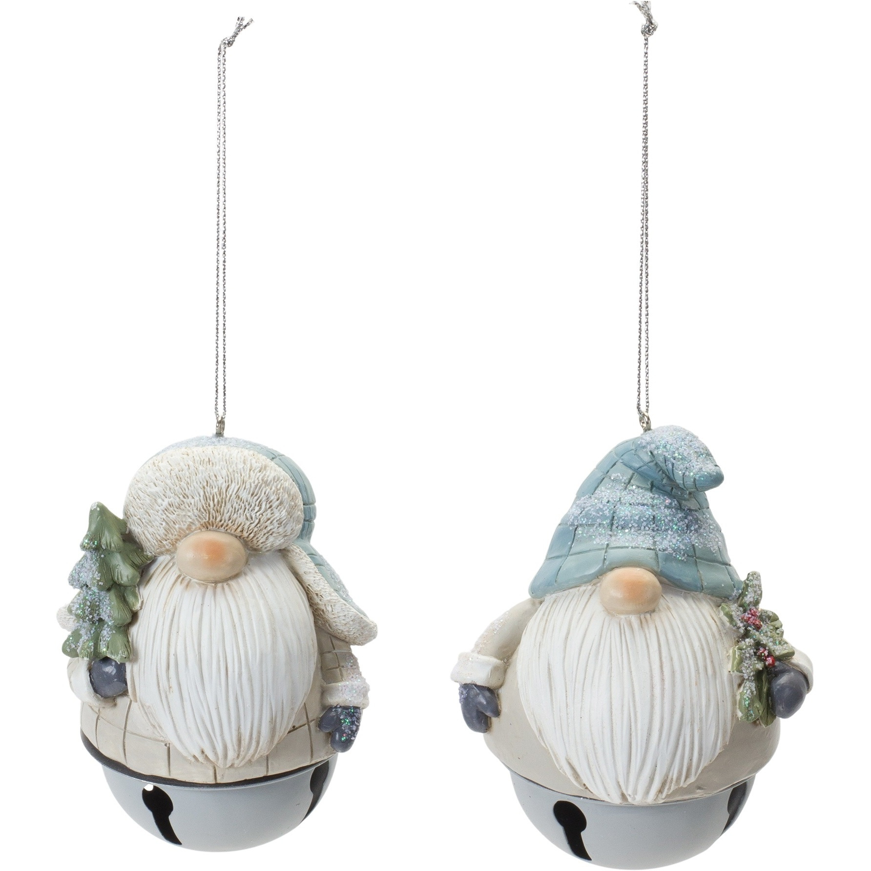 Gnome Sleigh Bell Ornament (Set of 12)