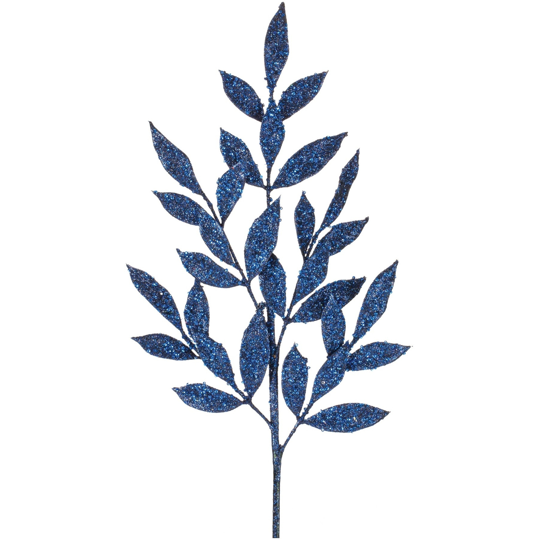 Glittered Leaf Spray (Set of 12)