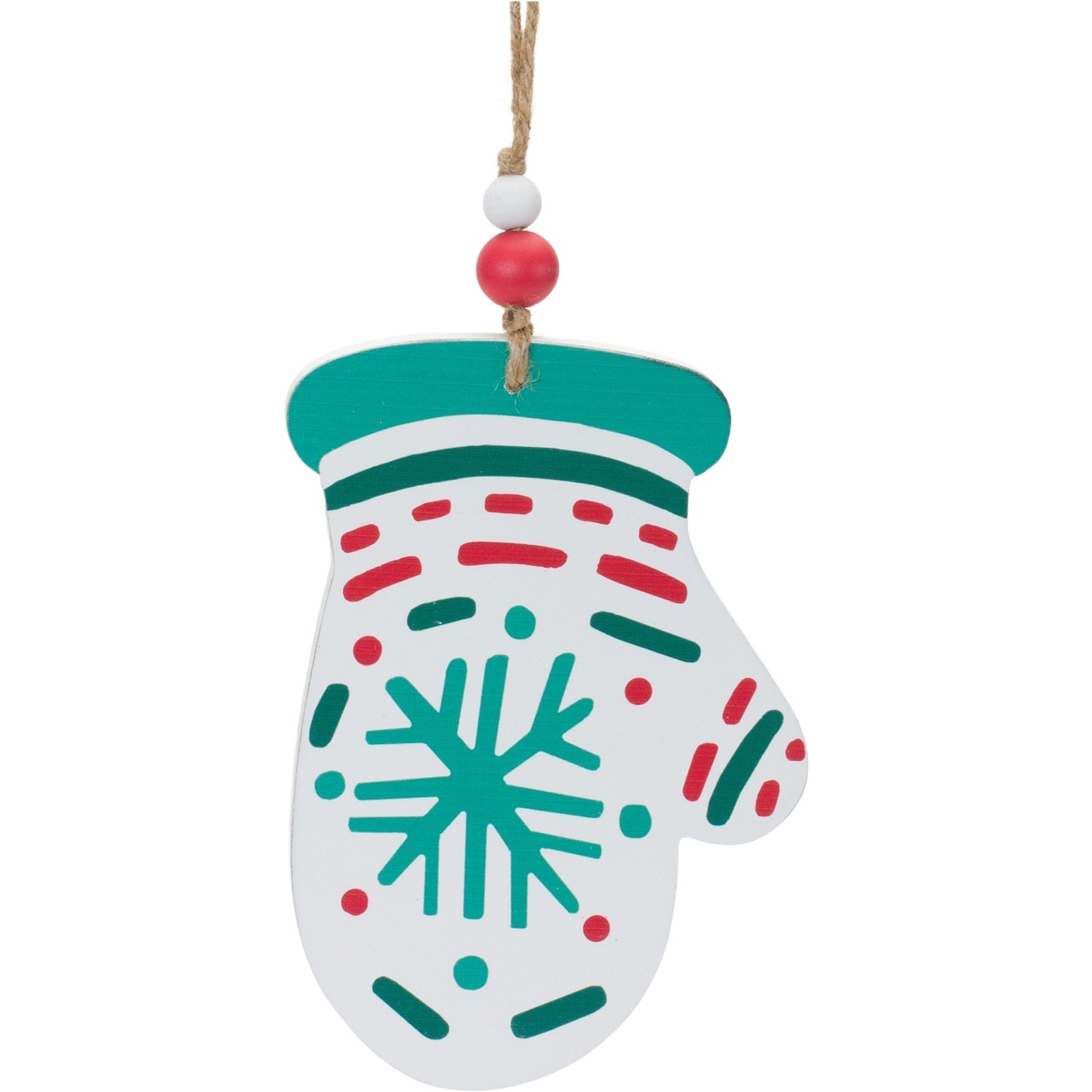 Wood Mitten and Stocking Ornaments (Set of 12)