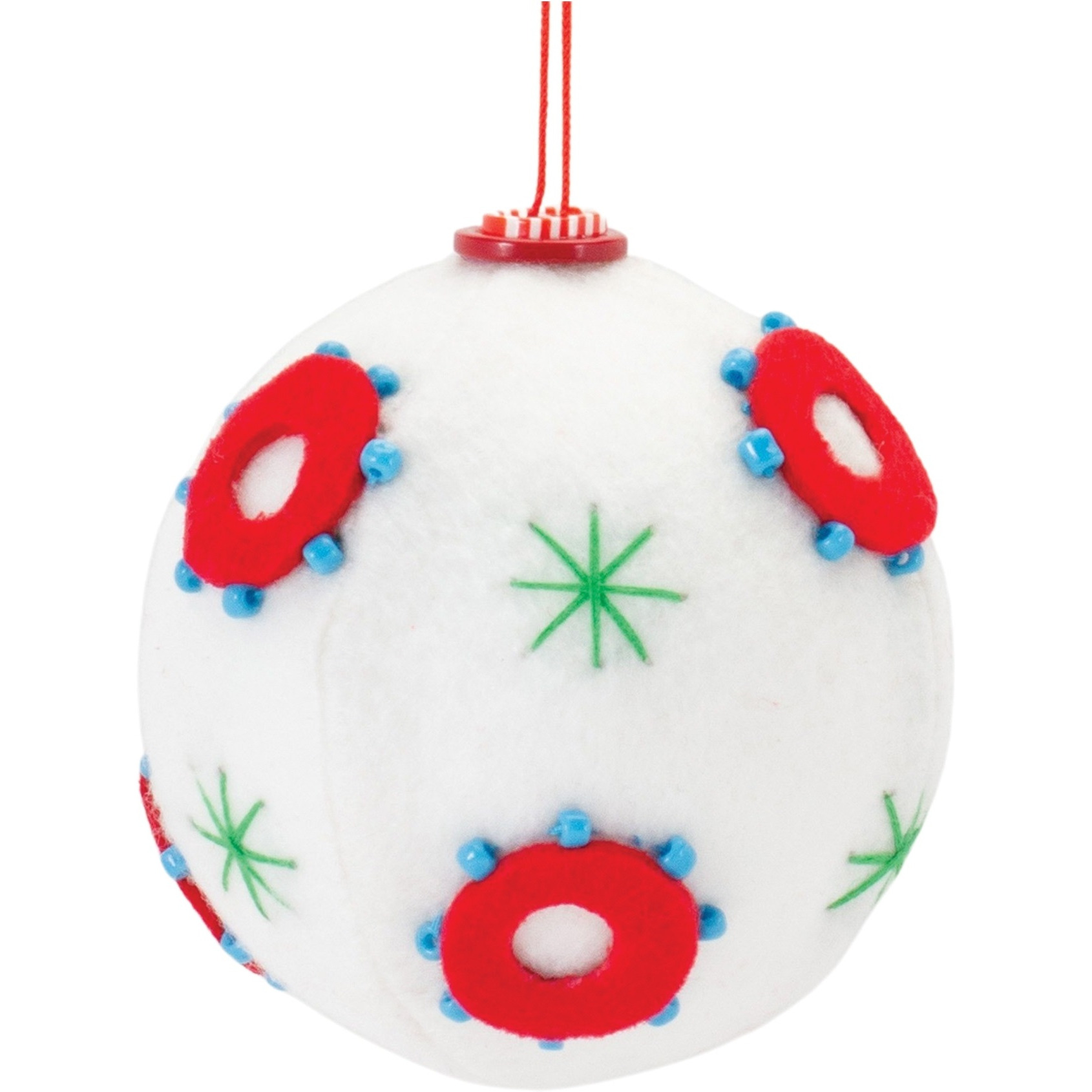 Whimsical Fabric Ball Ornament (Set of 12)
