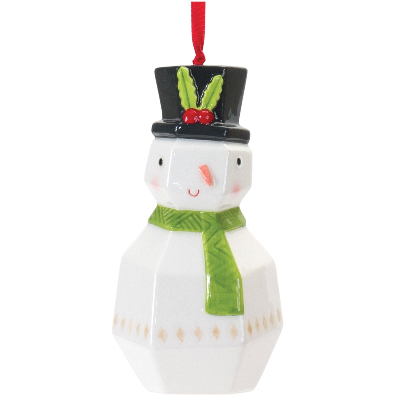 Whimsical Santa and Snowman Ornament (Set of 6)