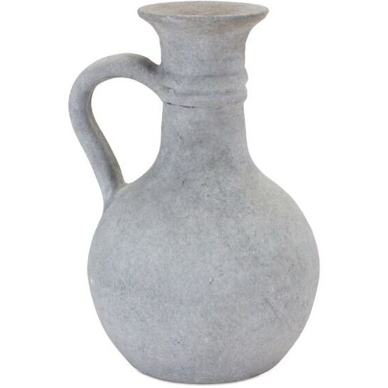 Grey Pitcher Vase 9&quotH