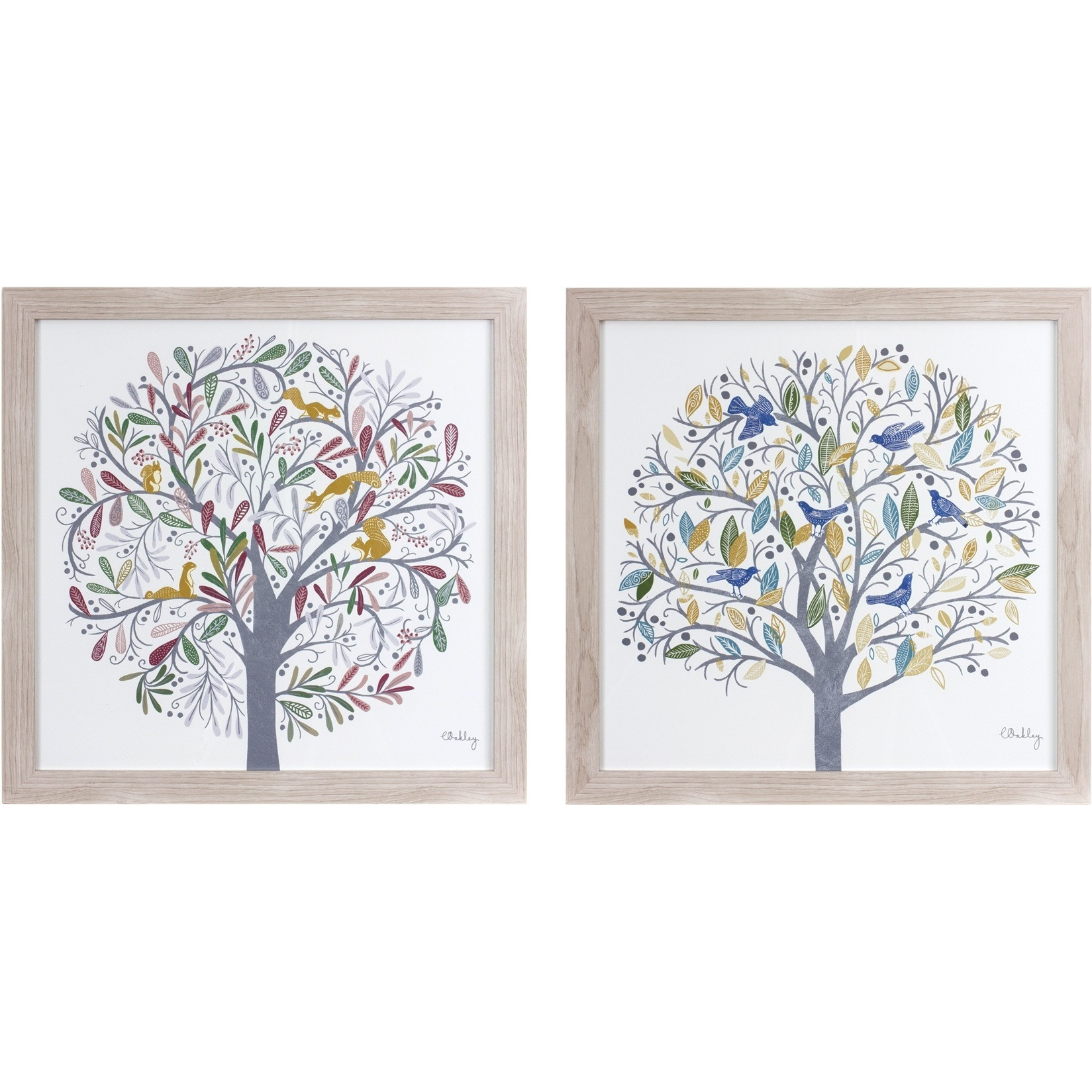 Framed Tree Print (Set of 2)