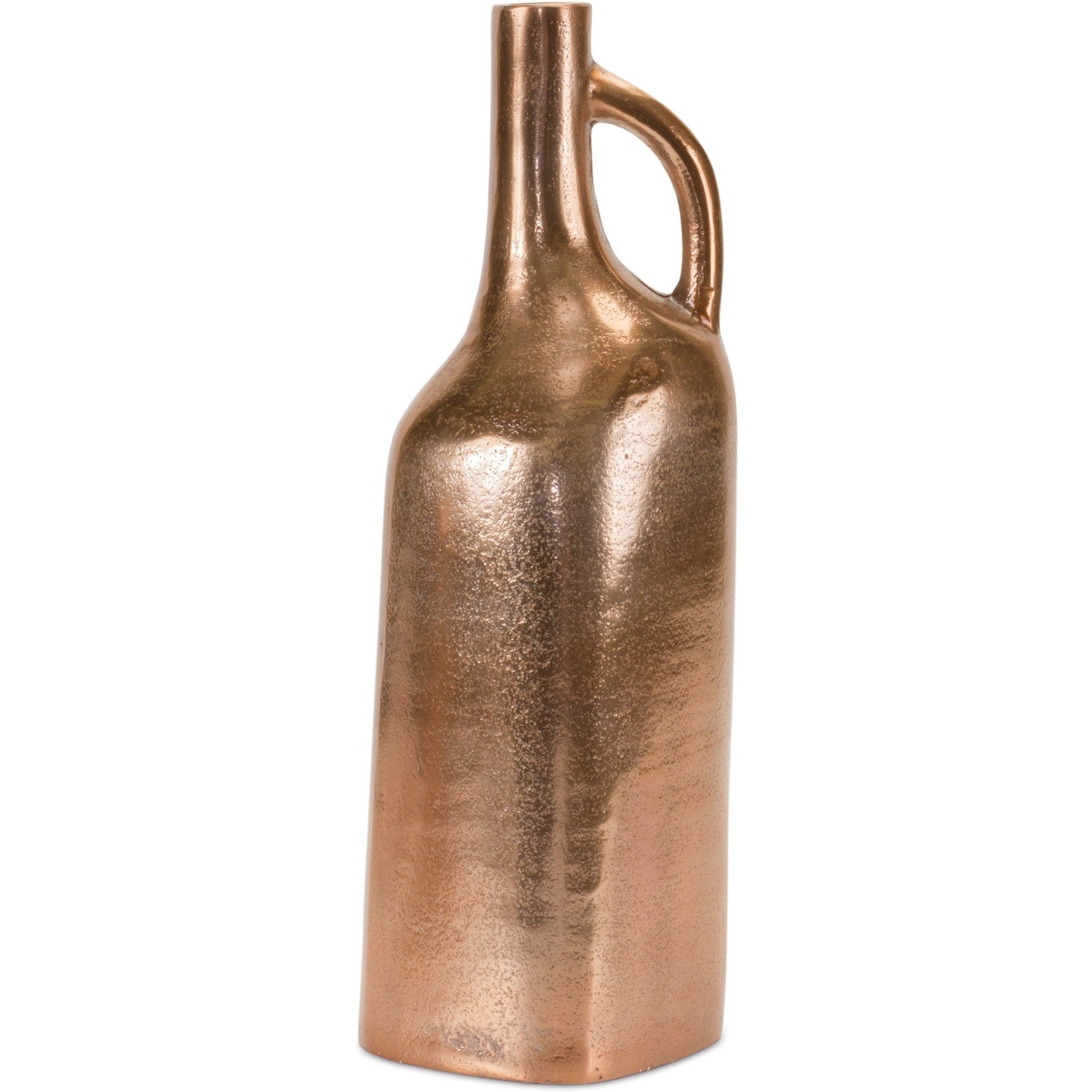 Copper Metal Bottle Vase 12&quotH