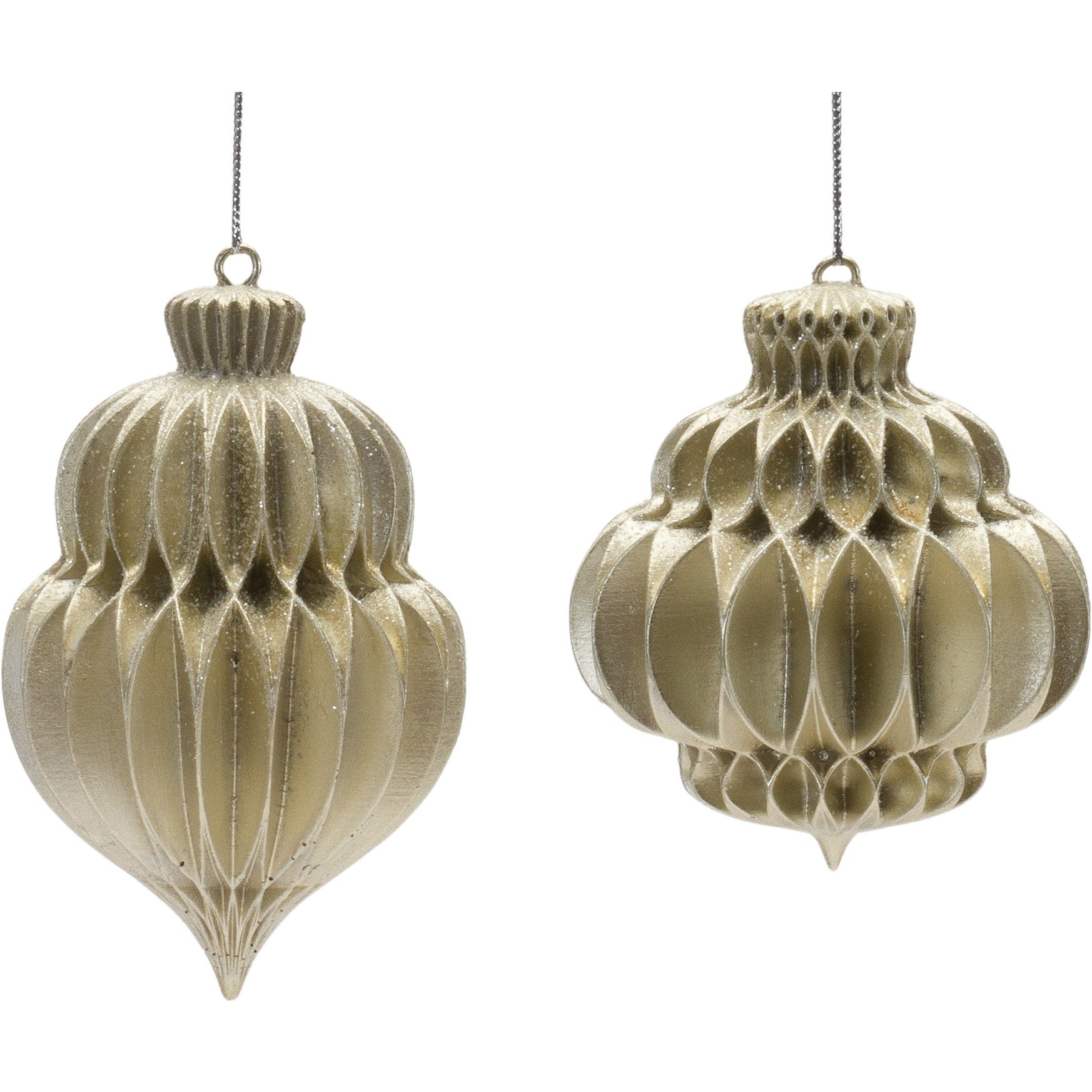 Champagne Finial Ornament (Set of 6)