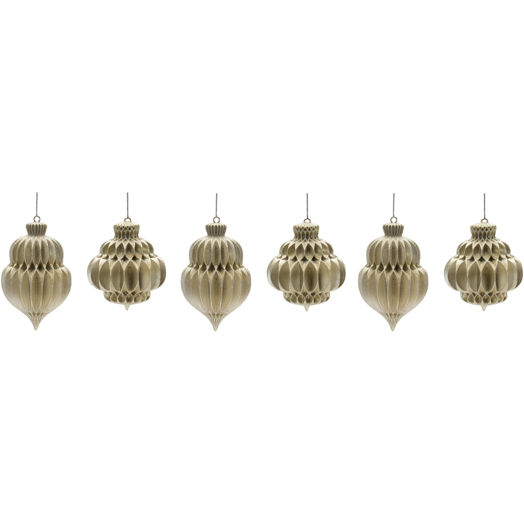 Champagne Finial Ornament (Set of 6)