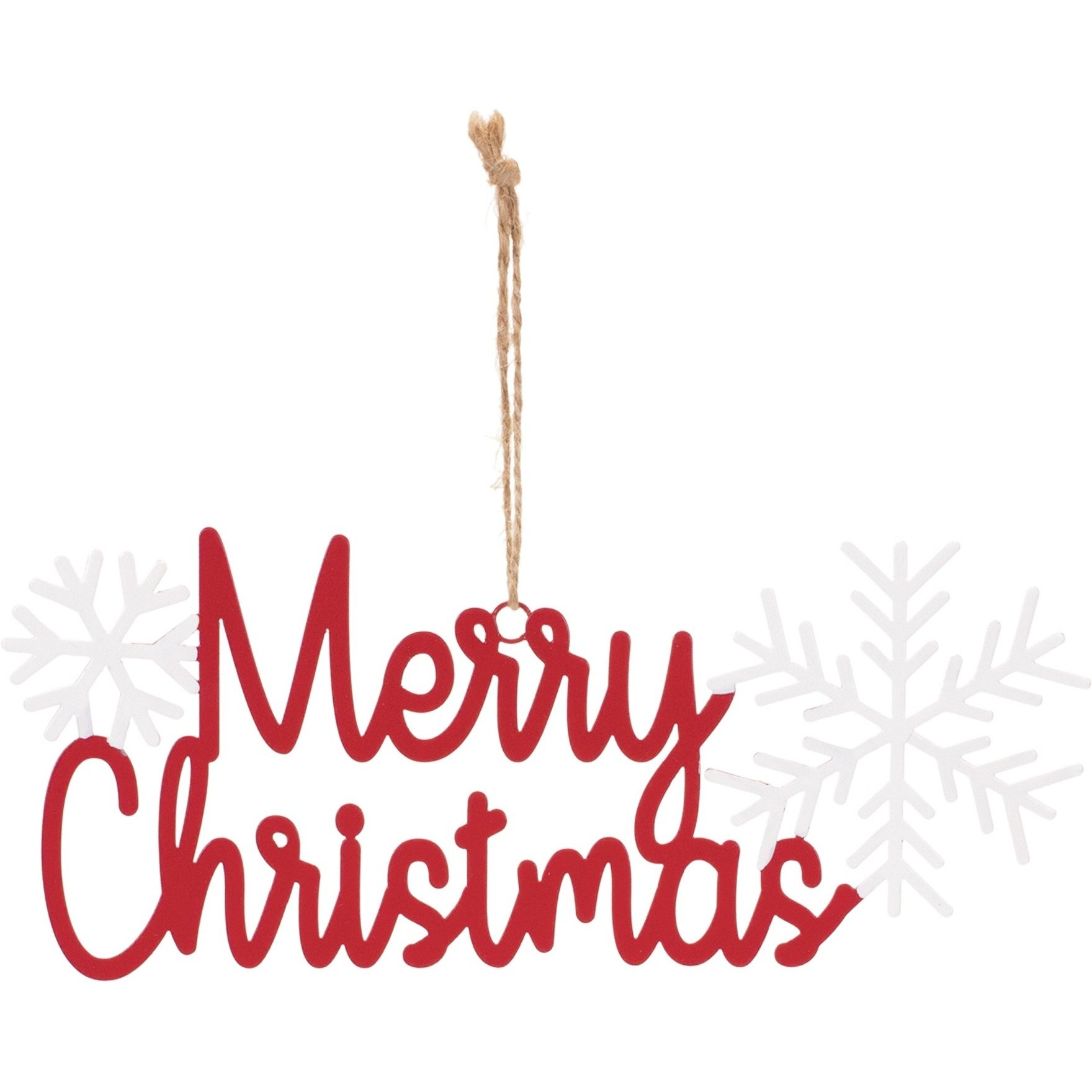 Metal Holiday Sentiment Ornament (Set of 12)