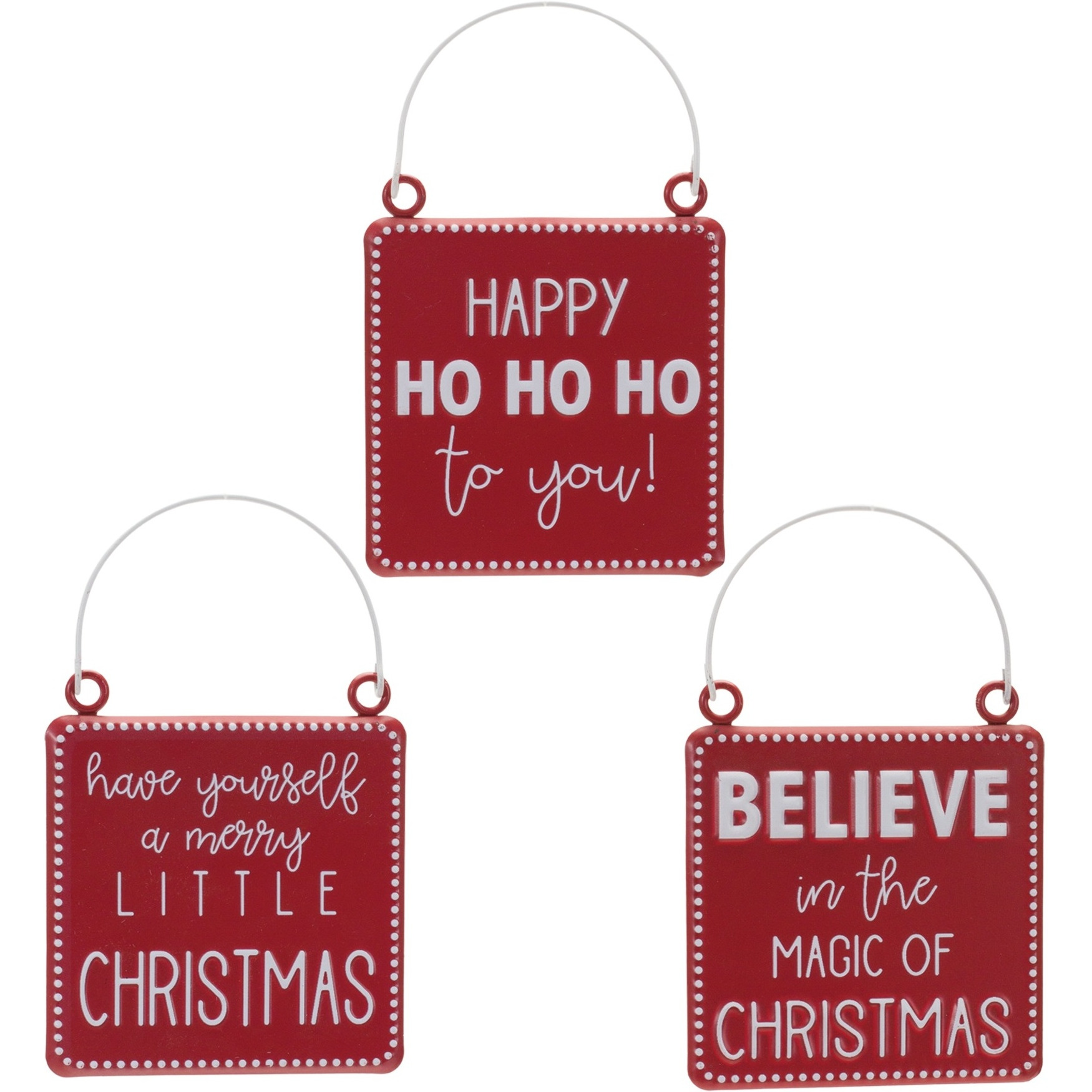 Holiday Sentiment Ornament (Set of 6)
