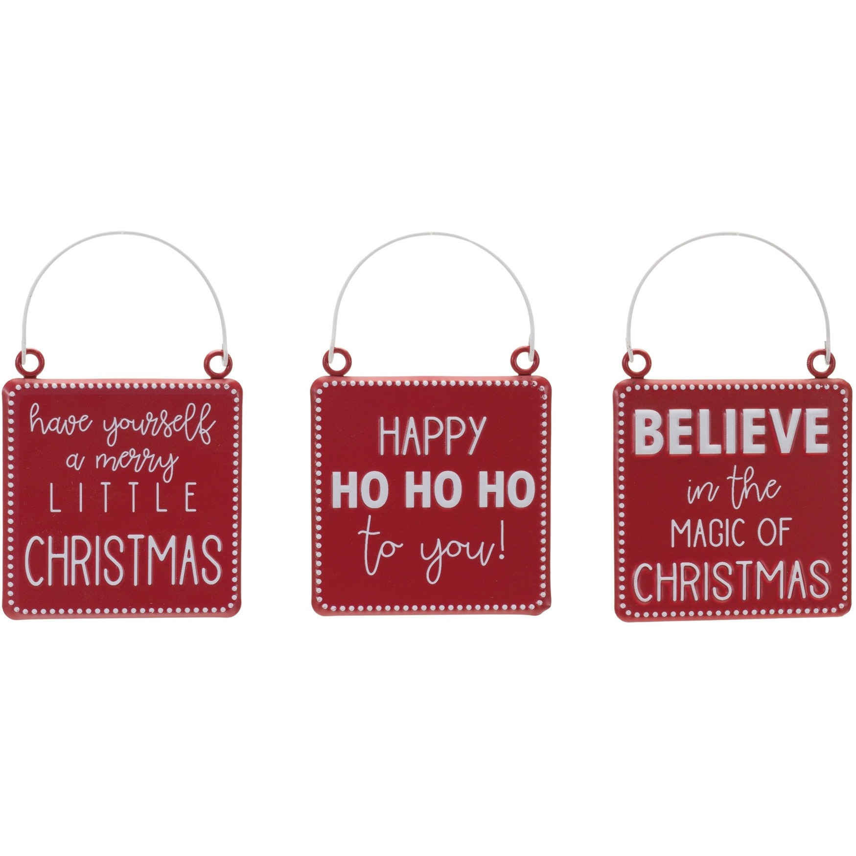 Holiday Sentiment Ornament (Set of 6)