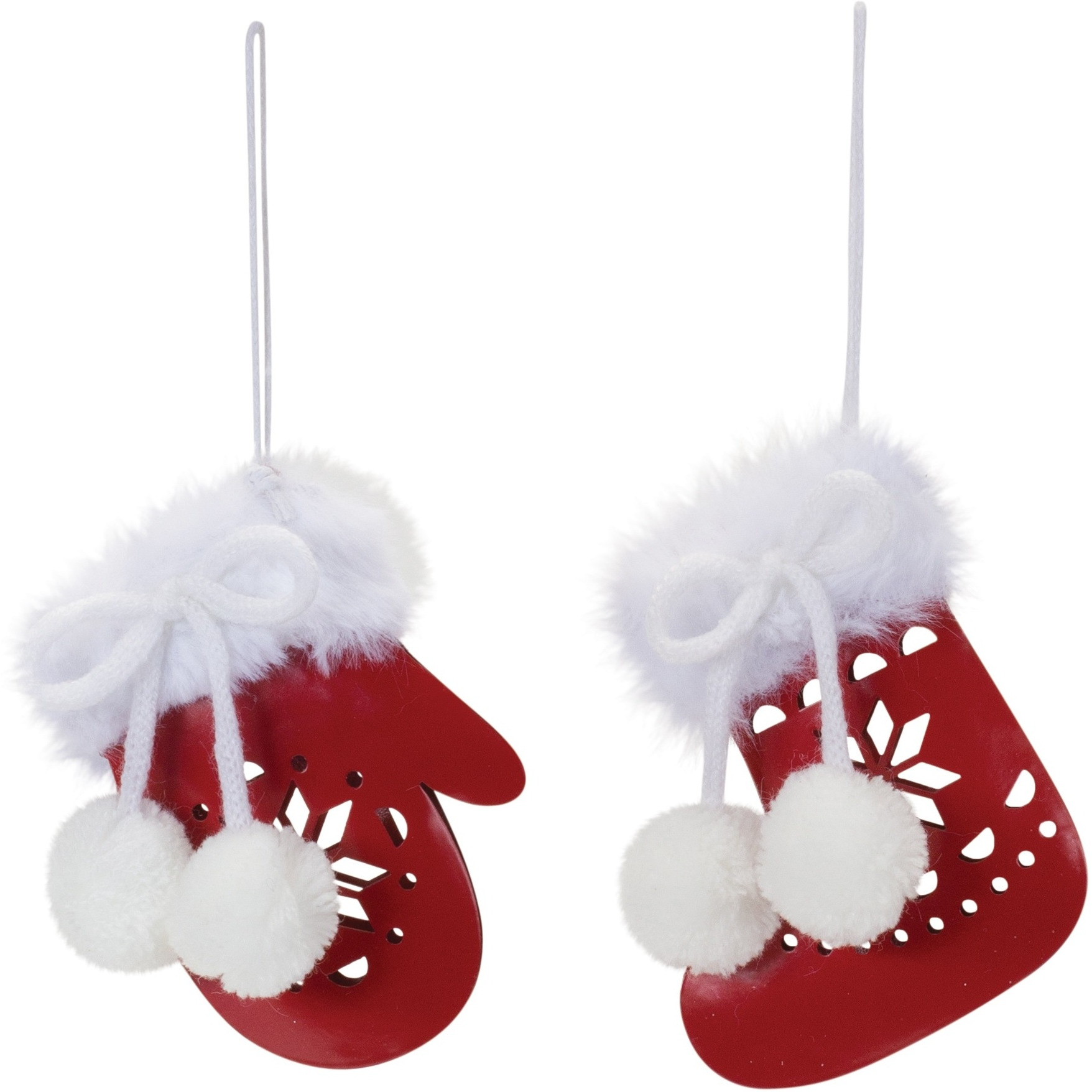 Snowflake Mitten and Stocking Ornament (Set of 12)