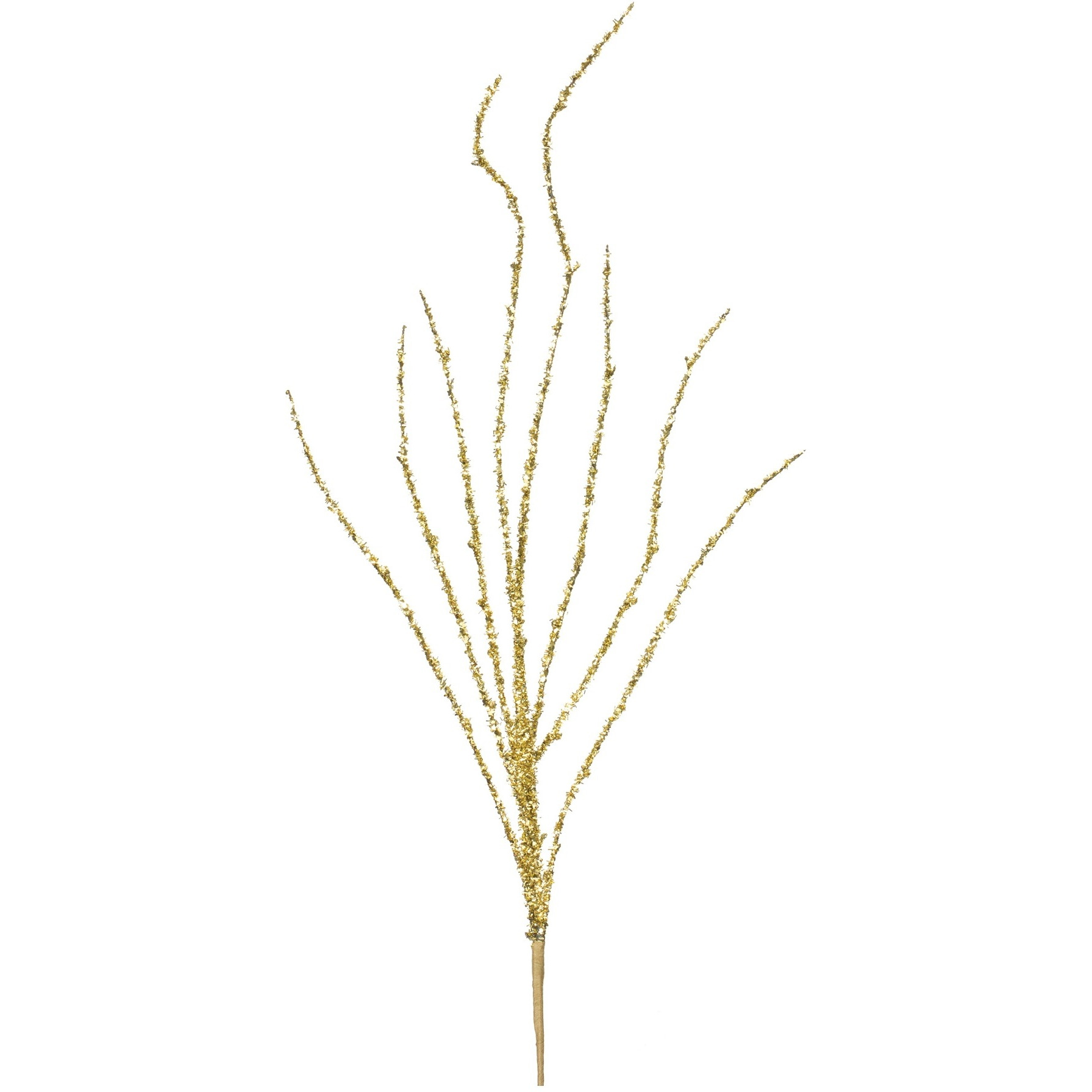 Gold Tinsel Branch (Set of 12)
