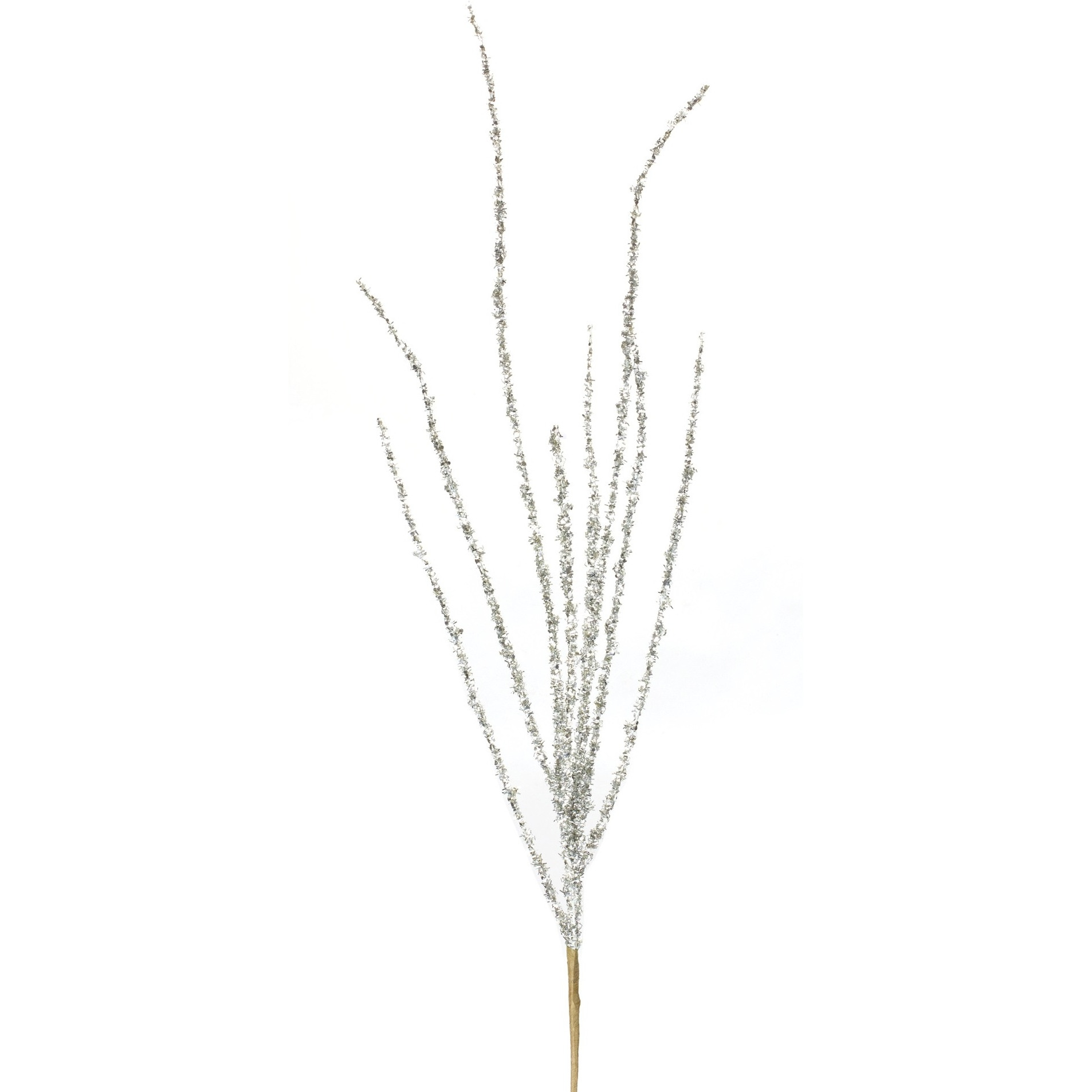 Silver Tinsel Branch (Set of 12)