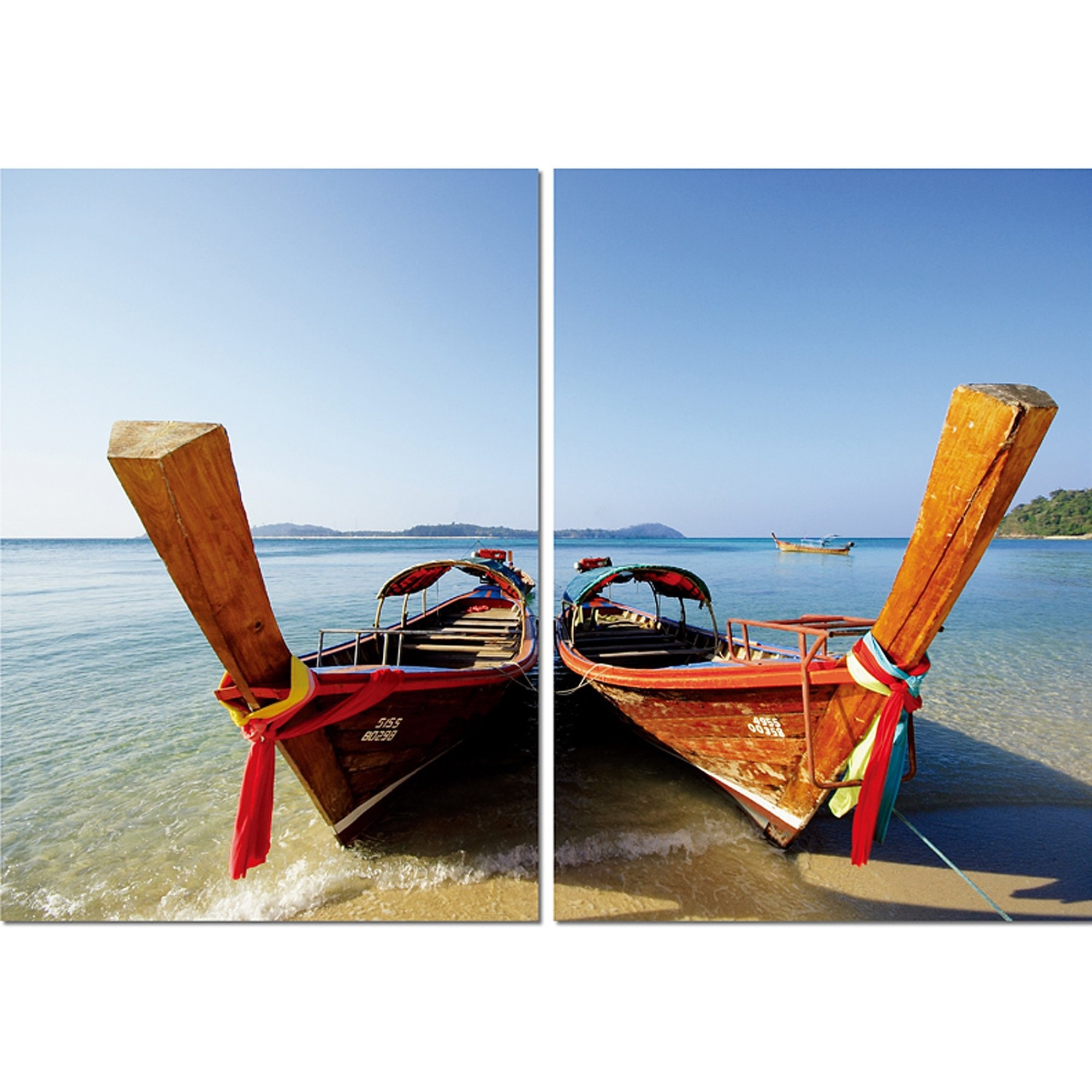 Baxton Studio Twin Prows Mounted Photography Print Diptych