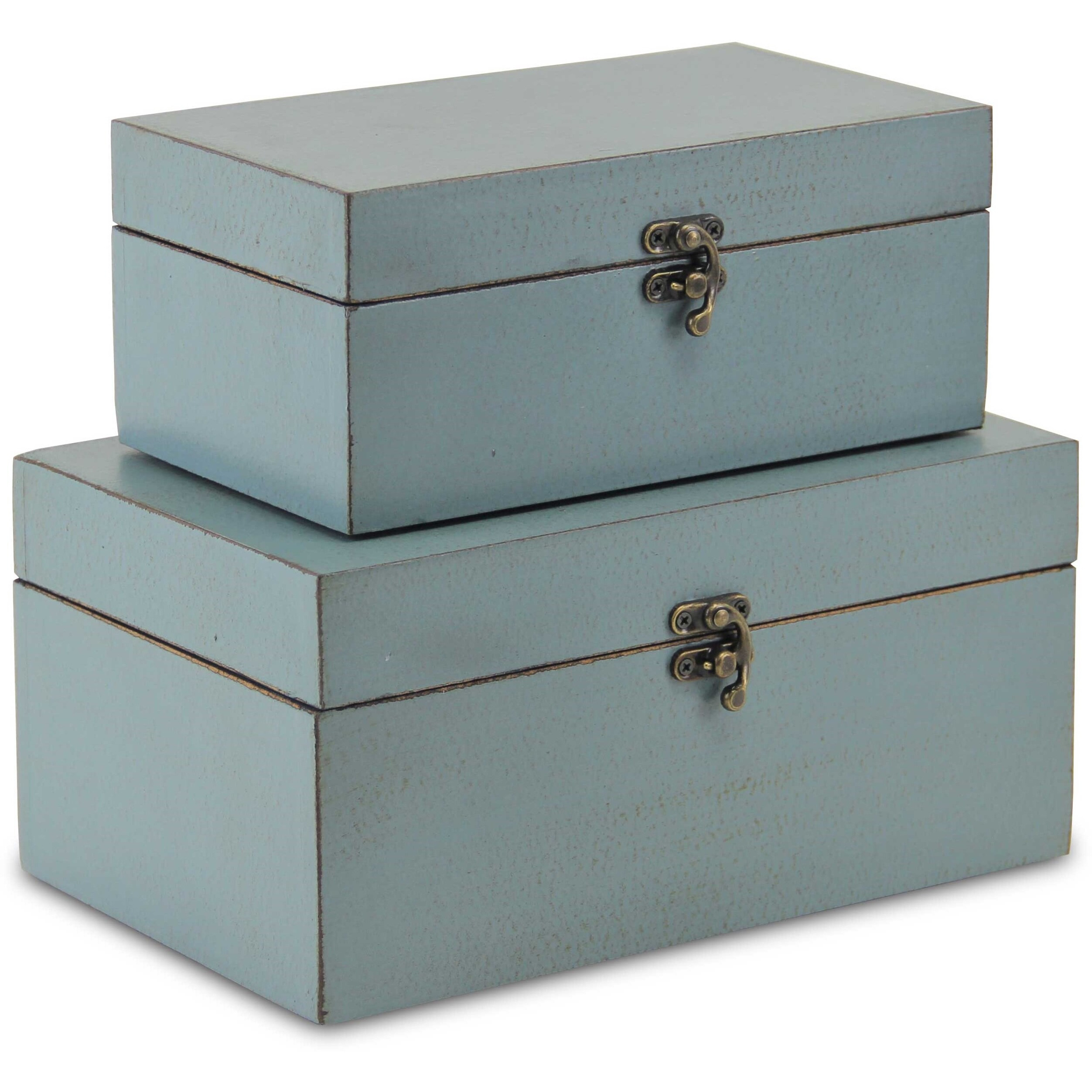 Lestina Set of 2 Storage Boxes - Blue