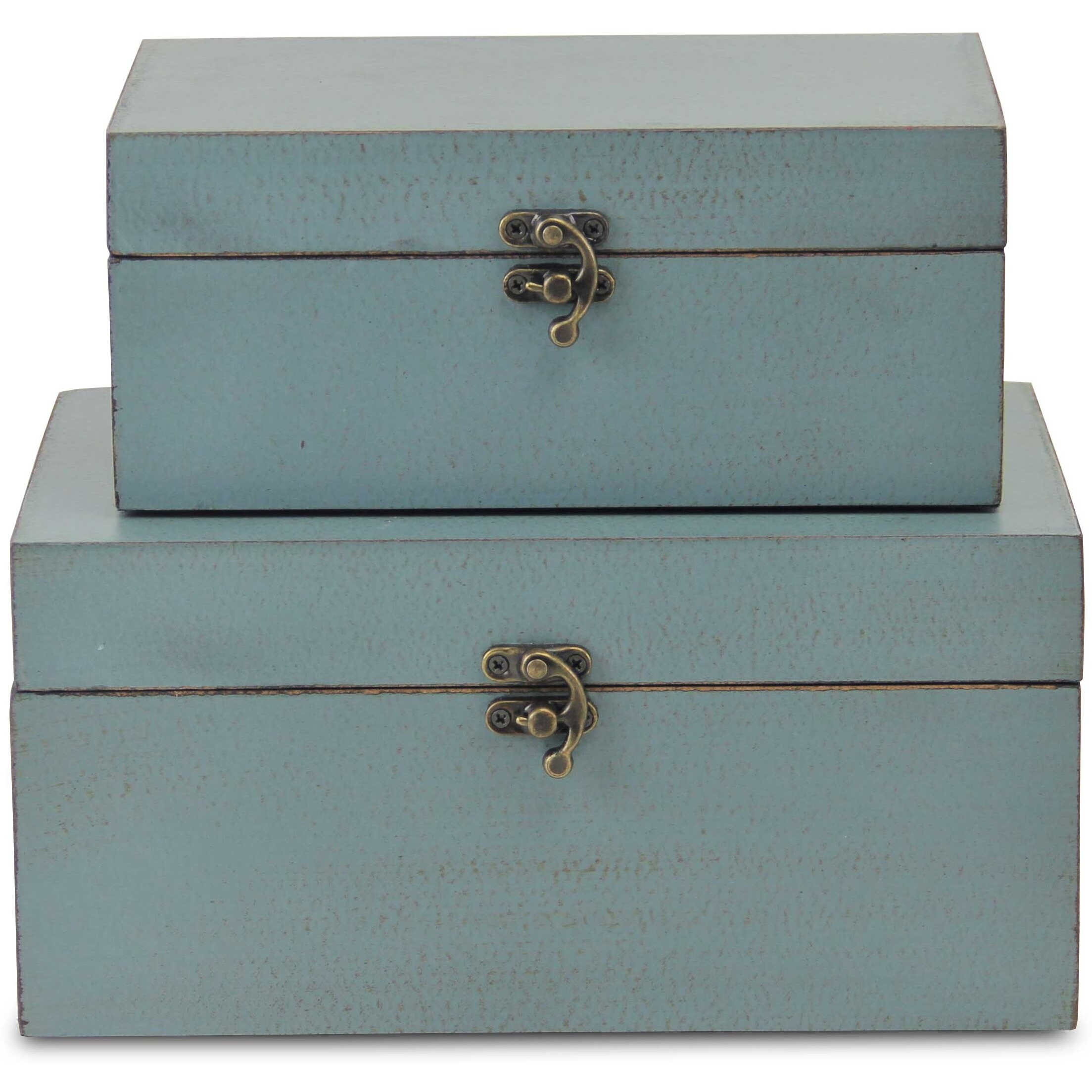 Lestina Set of 2 Storage Boxes - Blue