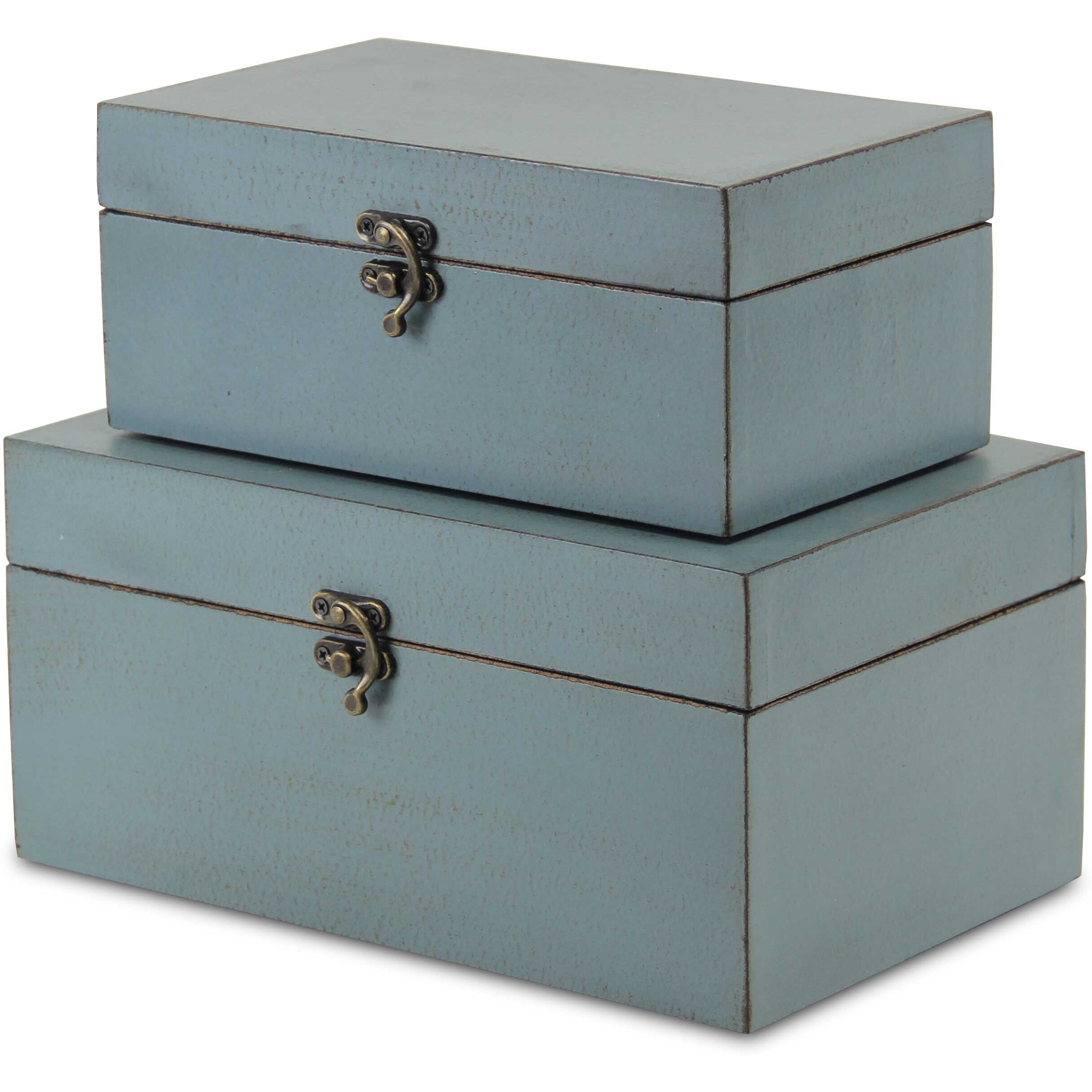 Lestina Set of 2 Storage Boxes - Blue