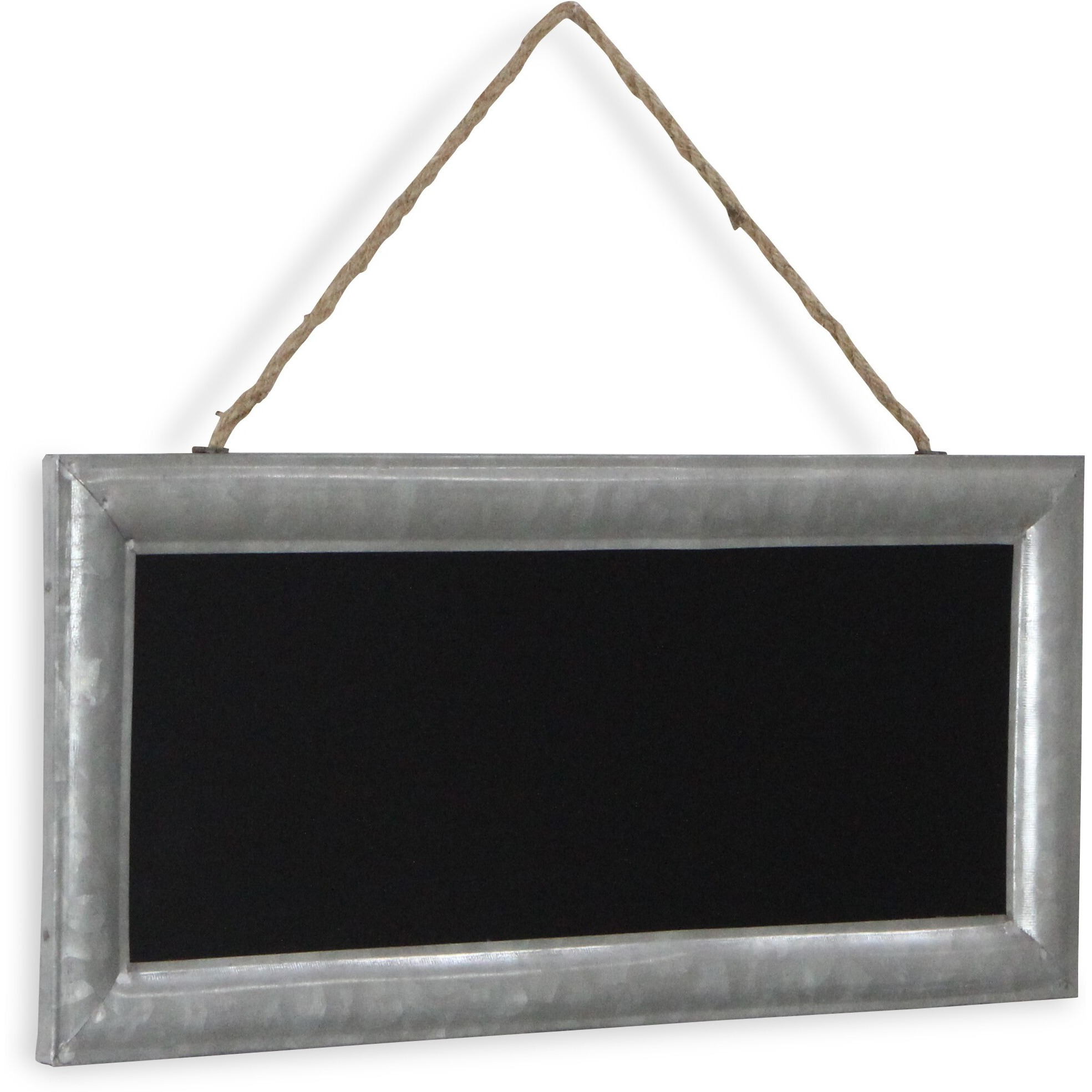 Isaiah Galvanized Framed Hanging Chalkboard