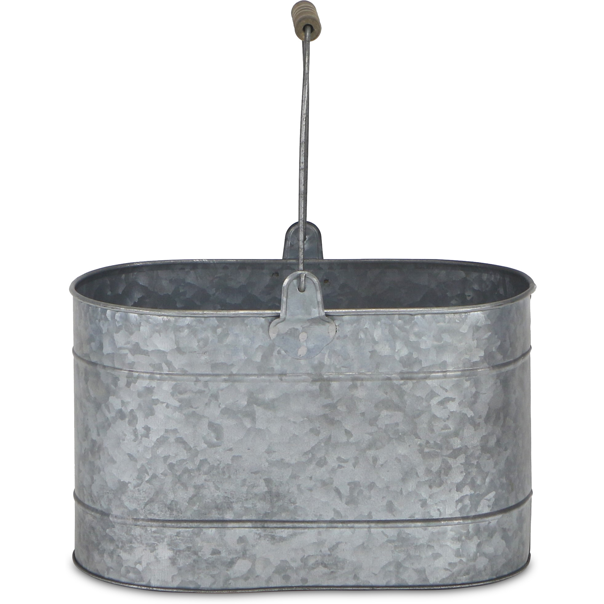 Elwyn Oval Galvanized Bucket & Handle