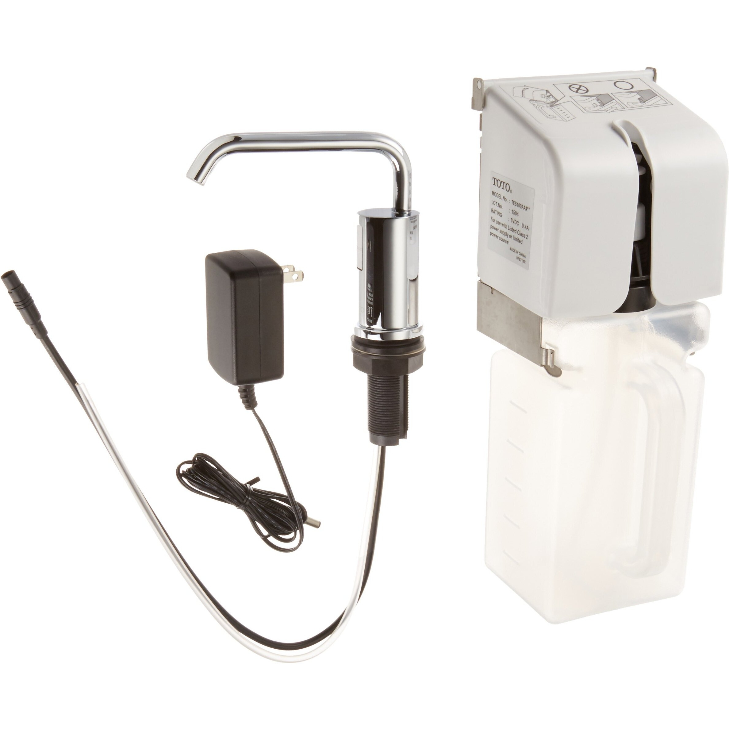 AUTOMATIC SOAP DISPENSER AC SINGLE SPOUT ONLY