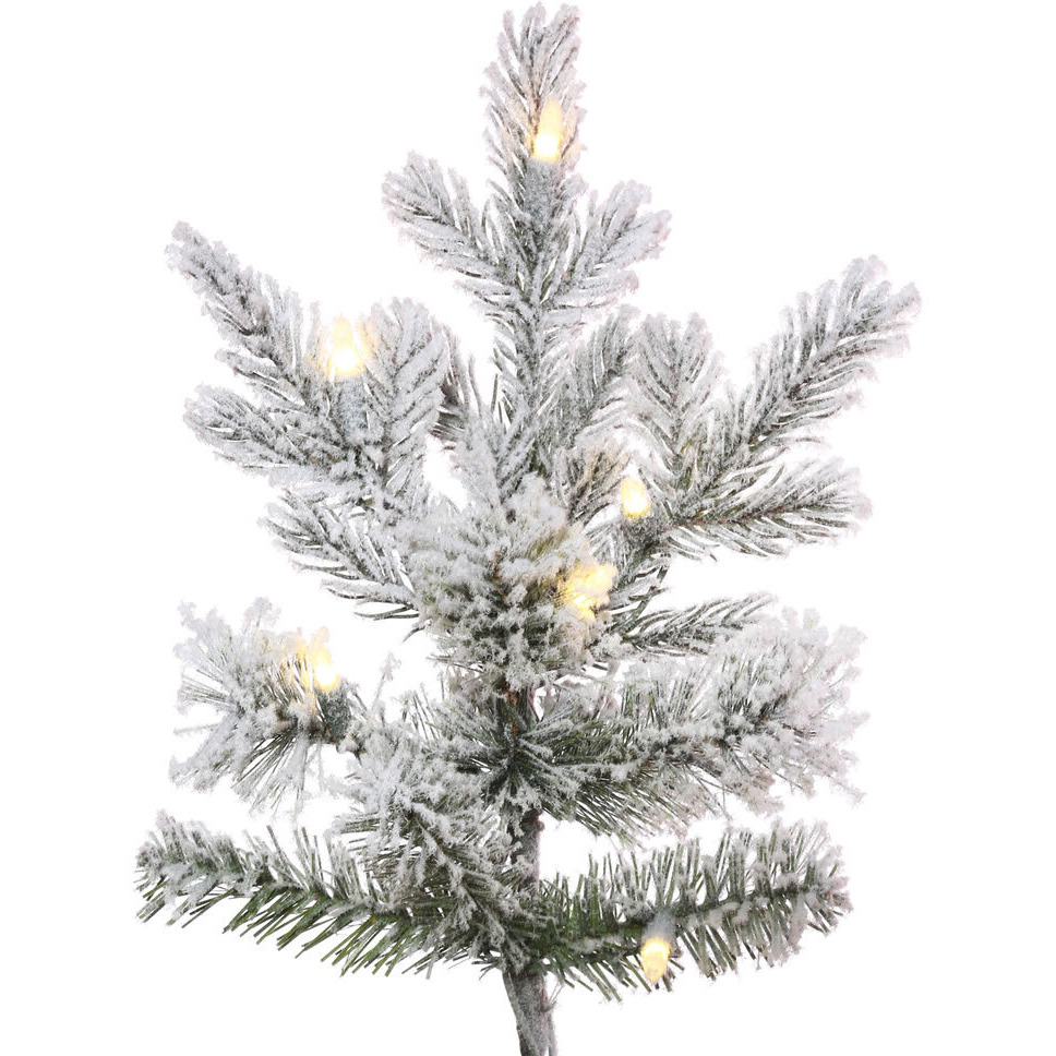 Vickerman 12' x 84" Flocked Kiana 3mm 3600WW - K173491LED