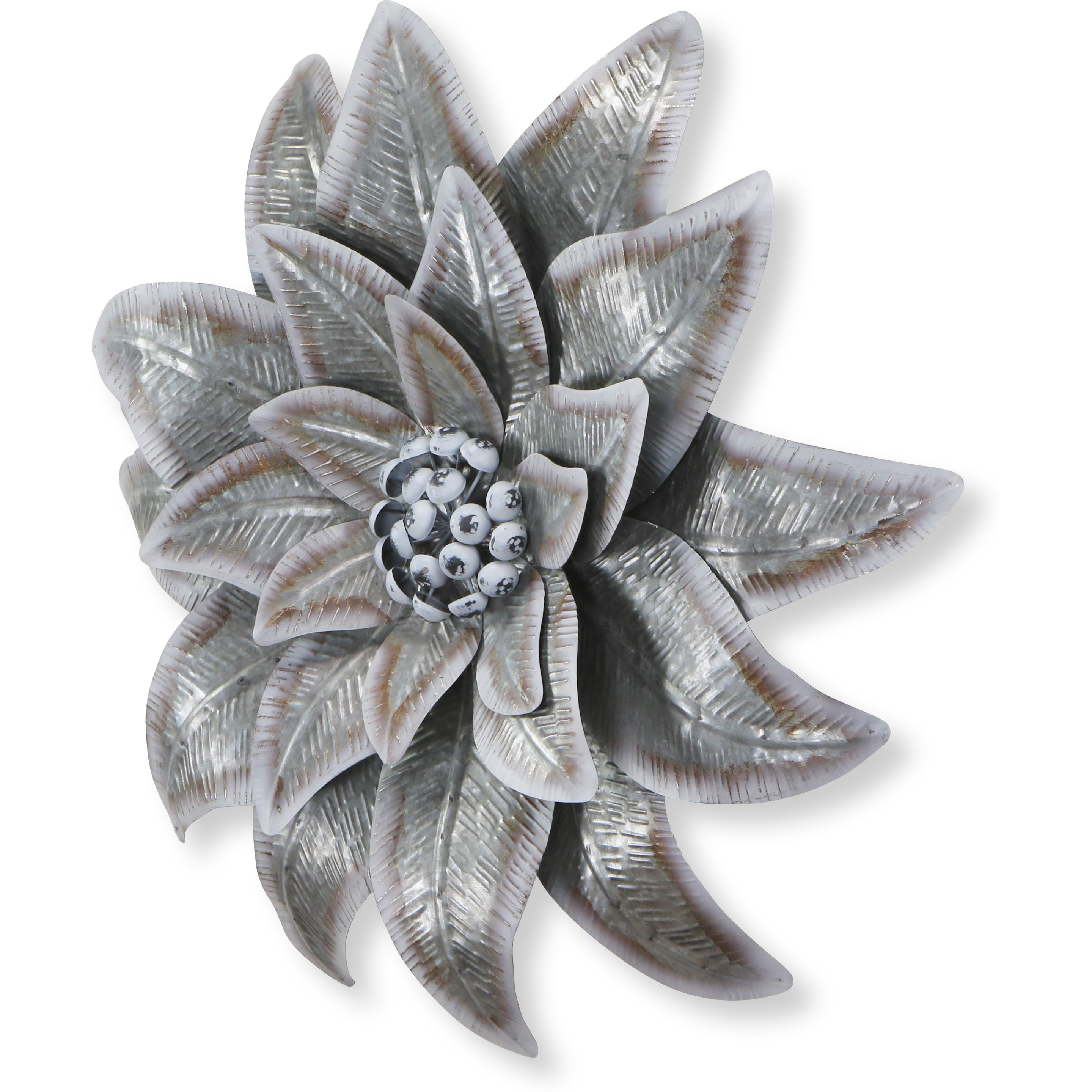 Varinnia Galvanized Metal Lotus Style Wall Decor