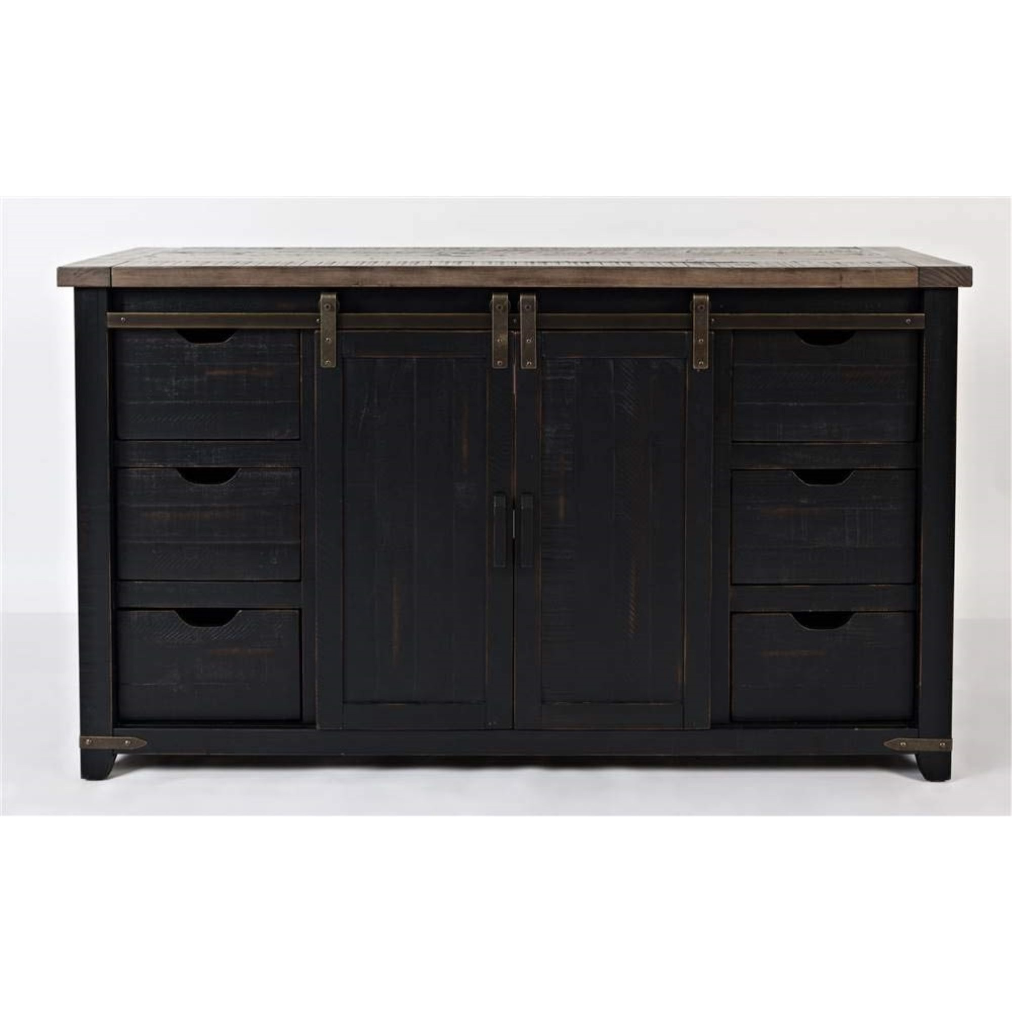 Madison County Rustic Reclaimed Pine Farmhouse 60" Barn Door Server