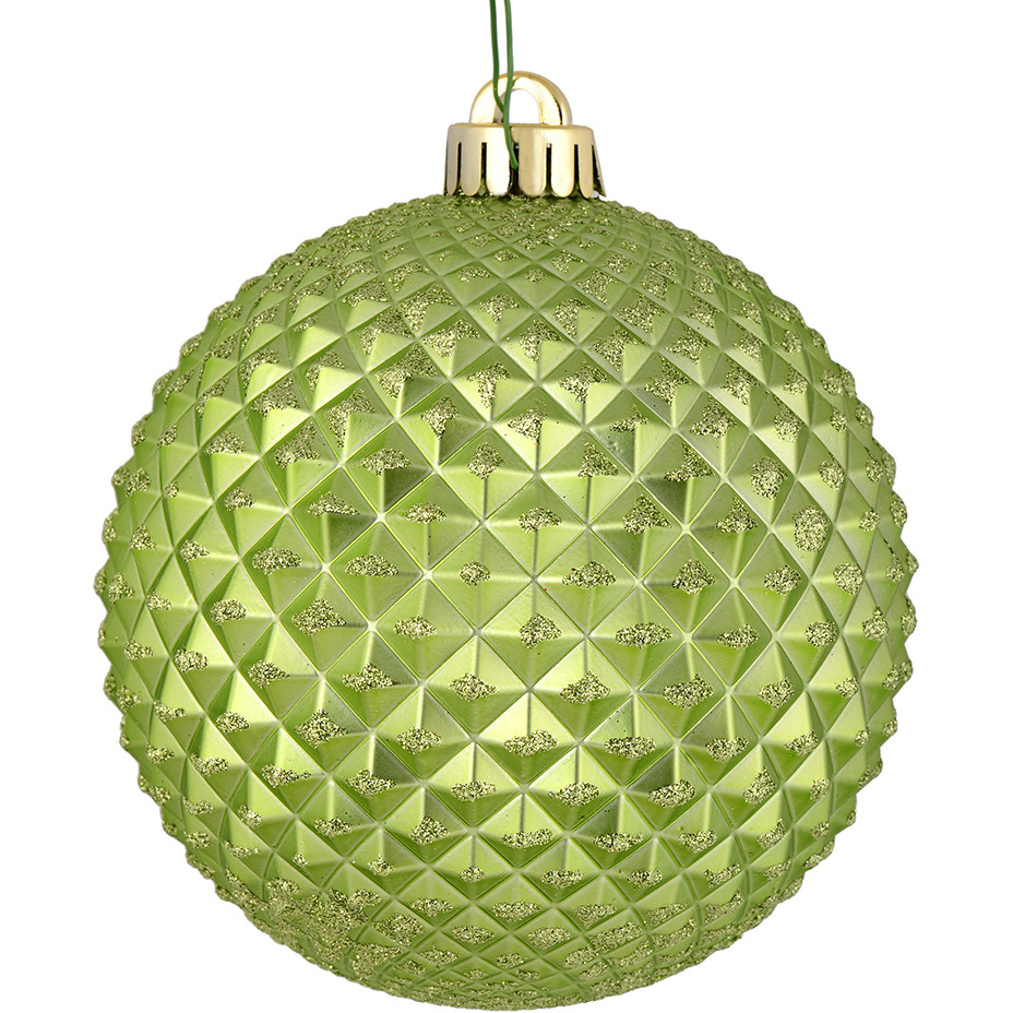 Vickerman 6" Celadon Durian Glitt Ball Drill 4/Bg - N188754D