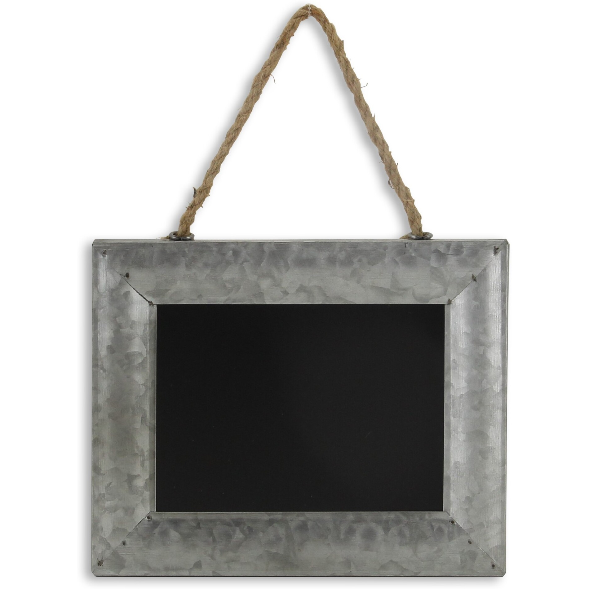 Isadora Galvanized Metal Framed Hanging Chalkboard