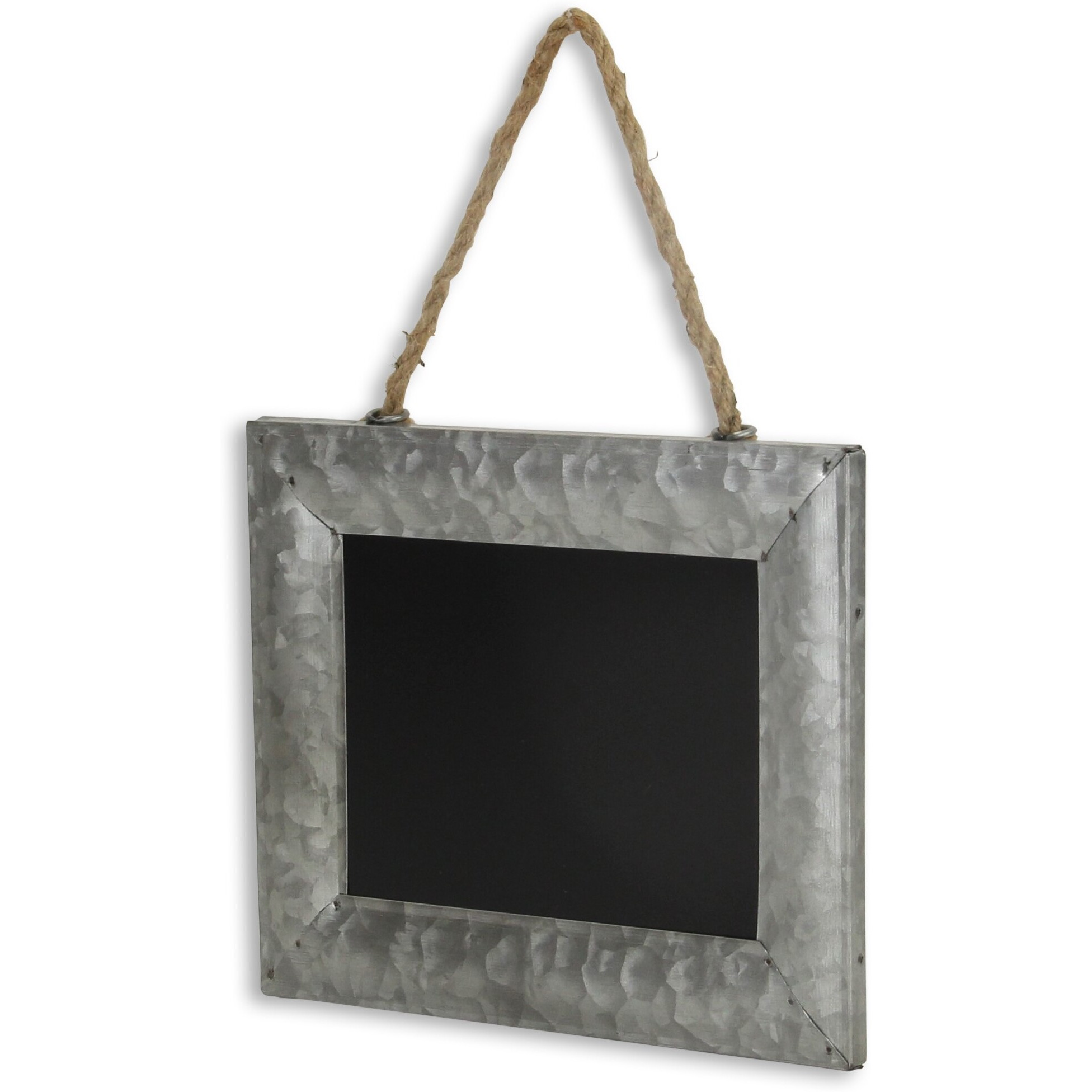 Isadora Galvanized Metal Framed Hanging Chalkboard