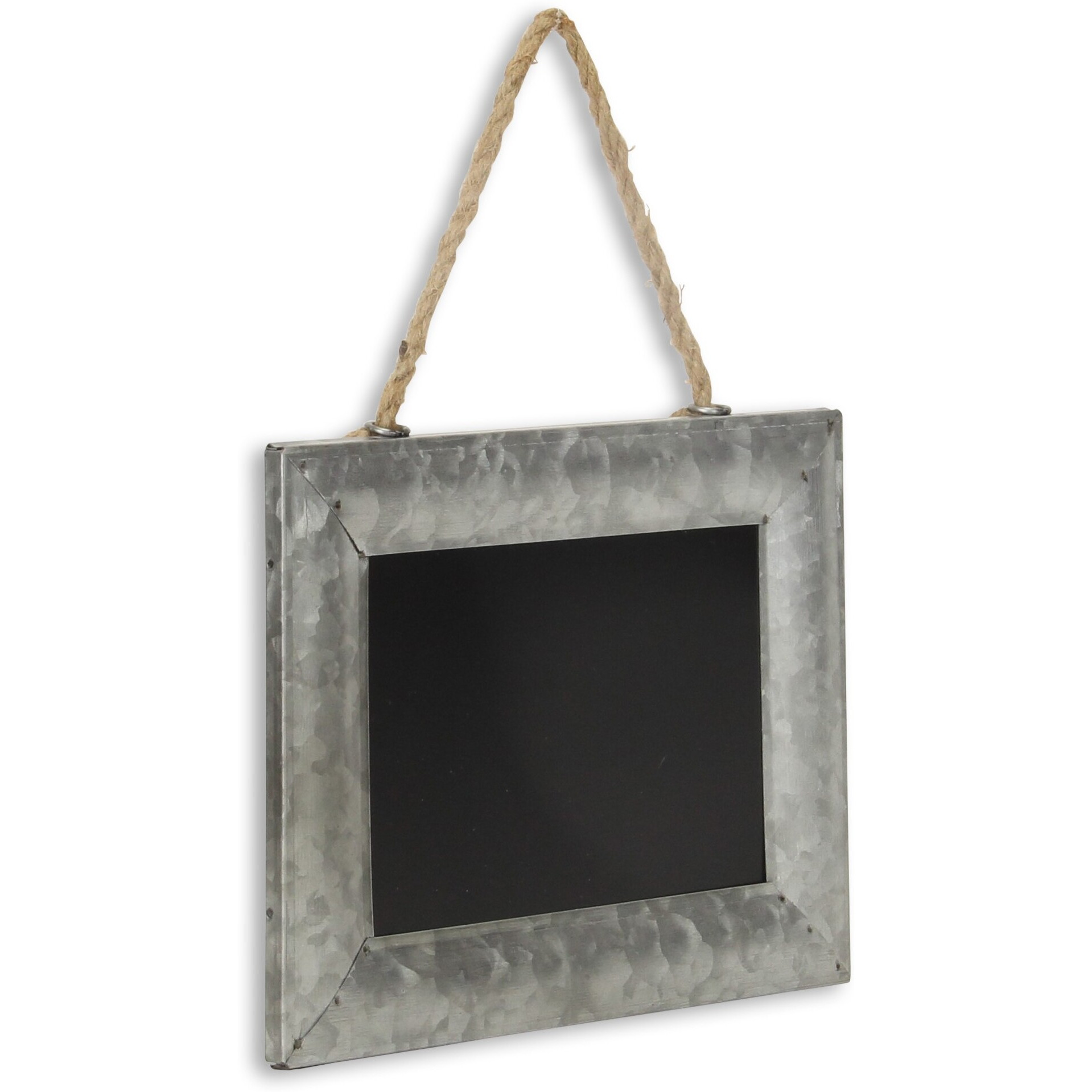 Isadora Galvanized Metal Framed Hanging Chalkboard