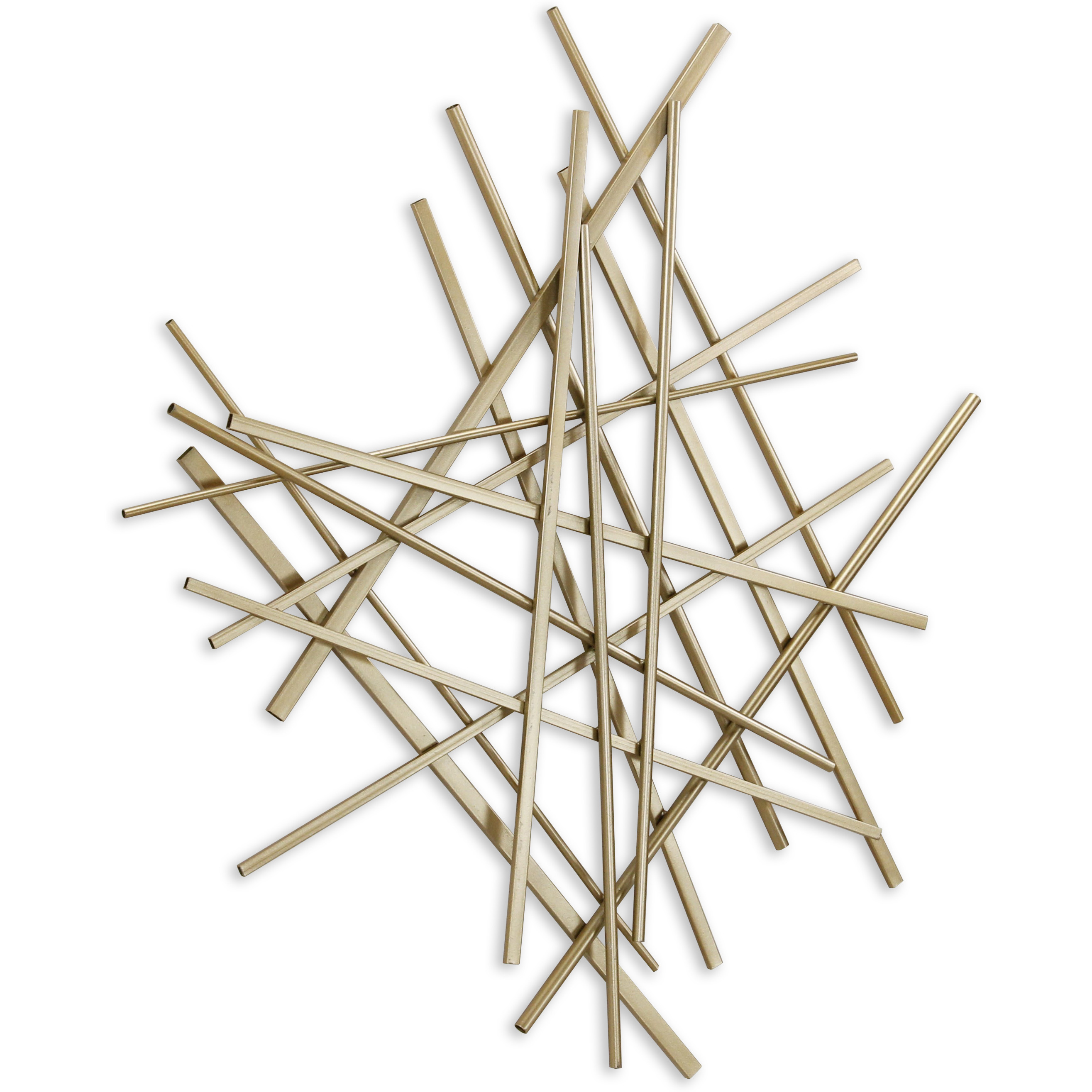 Avalon Small Abstract Wall Decor - Gold