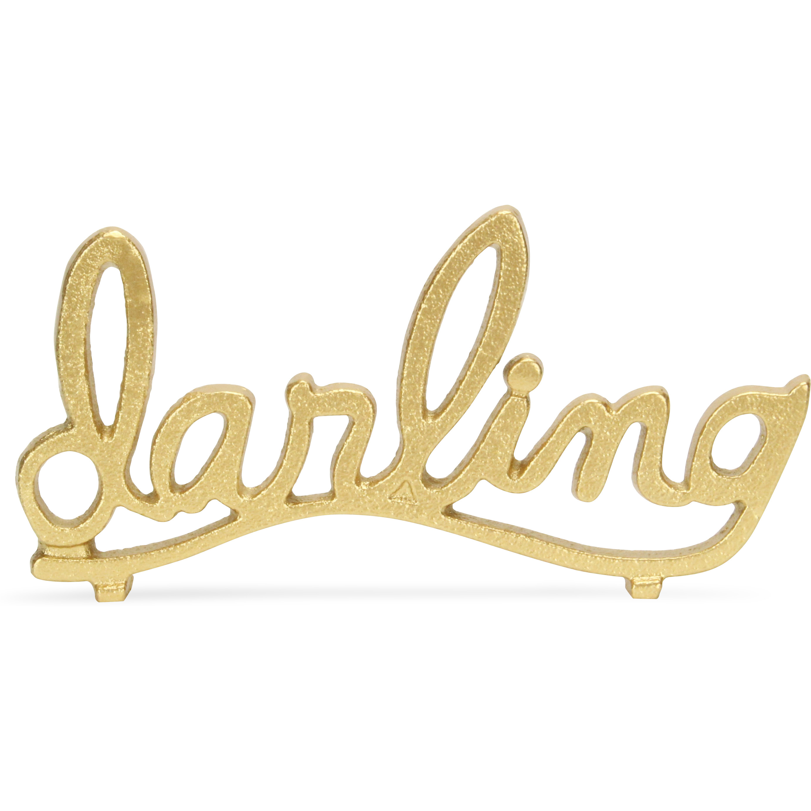 Carwyn Cast Iron Gold Finish Table Dcor - Darling